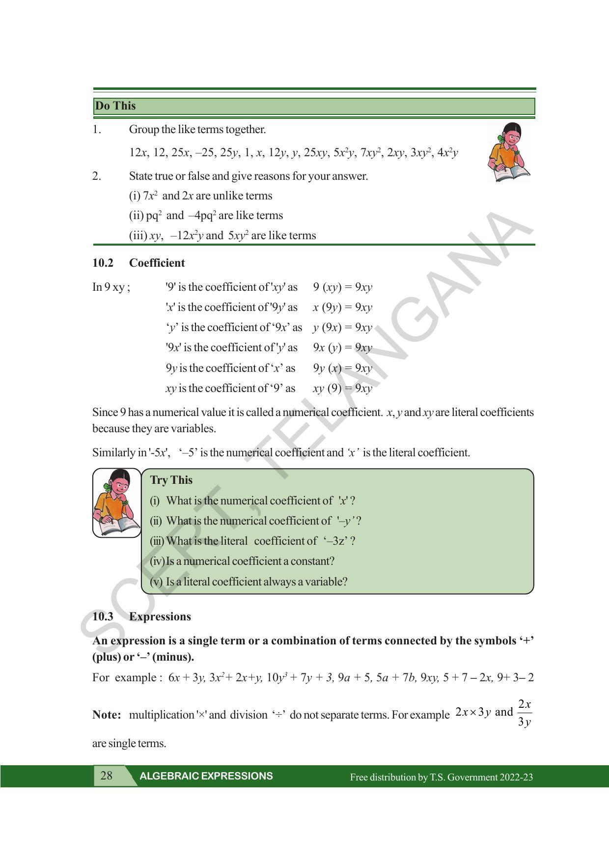 TS SCERT Class 7 Maths Path 2 (Telugu Medium) Text Book - Page 40