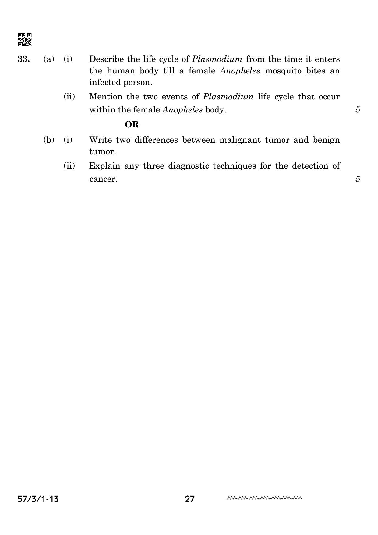 CBSE Class 12 57 3 1 Biology 2024 Question Paper - Page 27