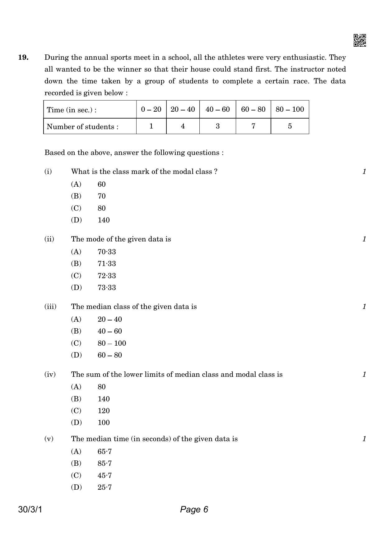 CBSE Class 10 QP_041_MATHS_STD 2021 Compartment Question Paper - Page 6