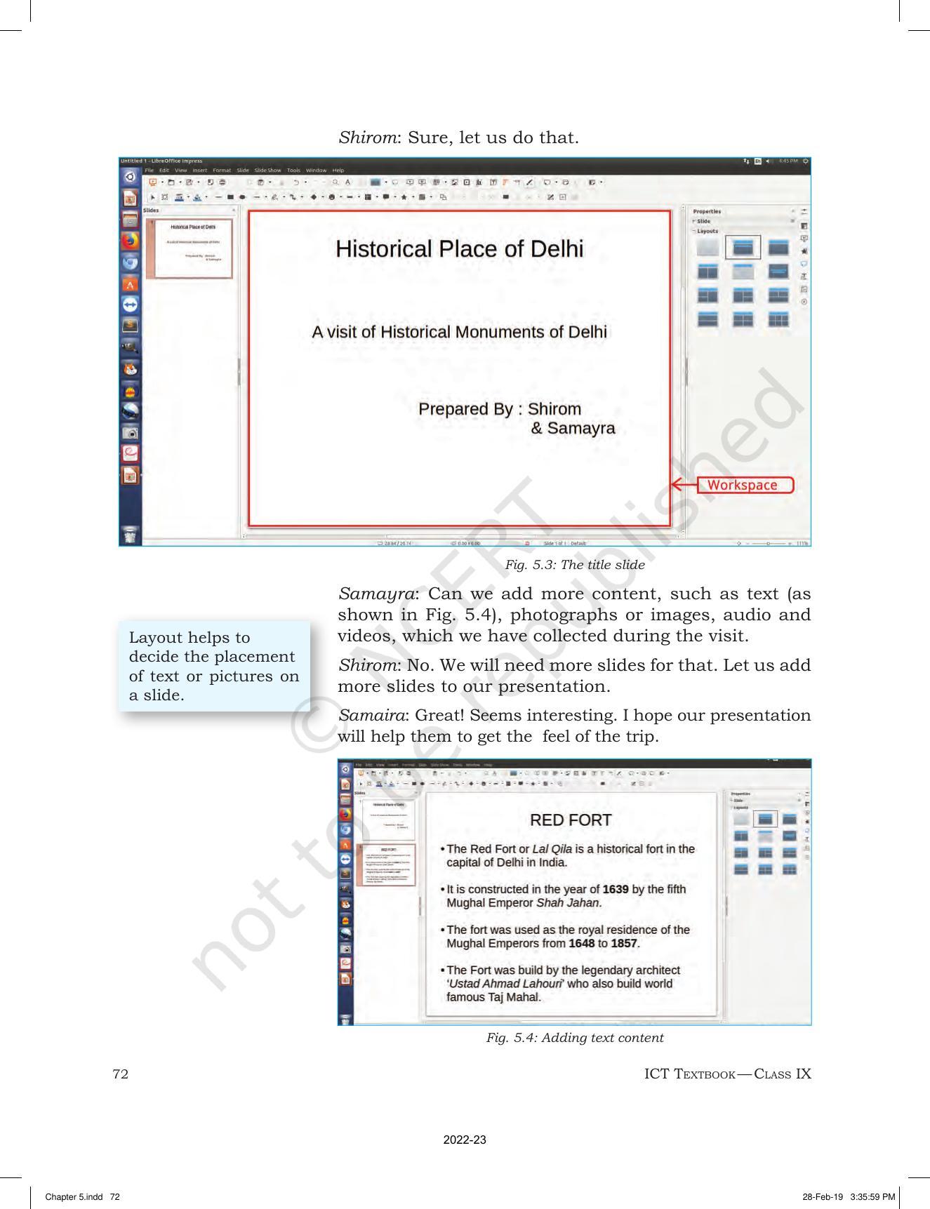 NCERT Book for Class 9 Information and Communication Technology Chapter 5 Presenting Ideas - Page 3