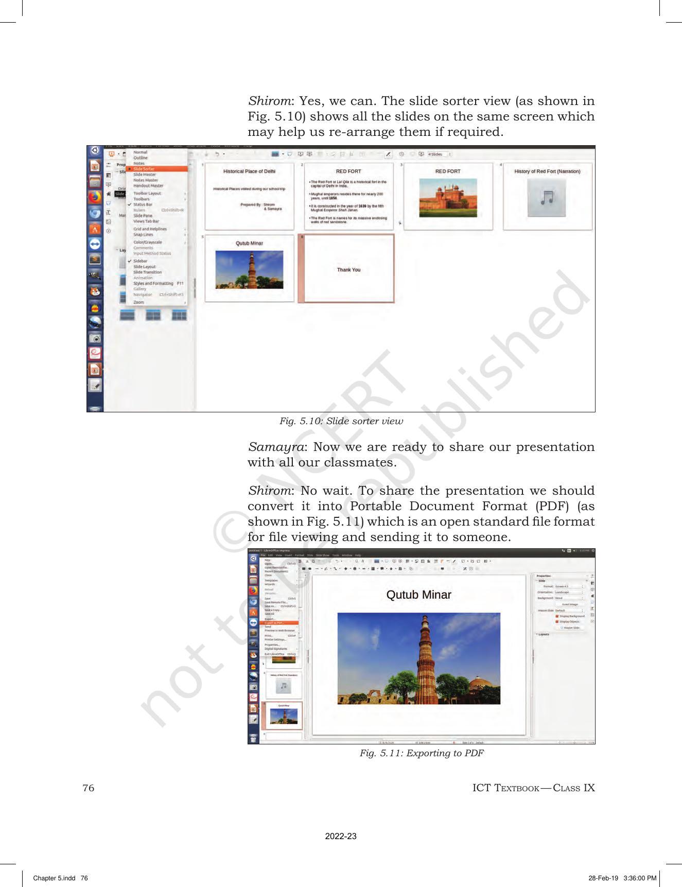 NCERT Book for Class 9 Information and Communication Technology Chapter 5 Presenting Ideas - Page 7