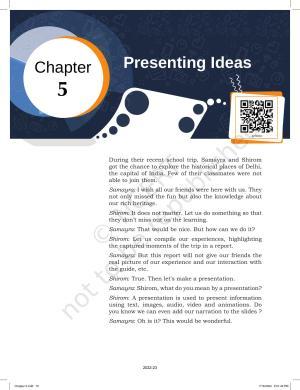 NCERT Book for Class 9 Information and Communication Technology Chapter 5 Presenting Ideas
