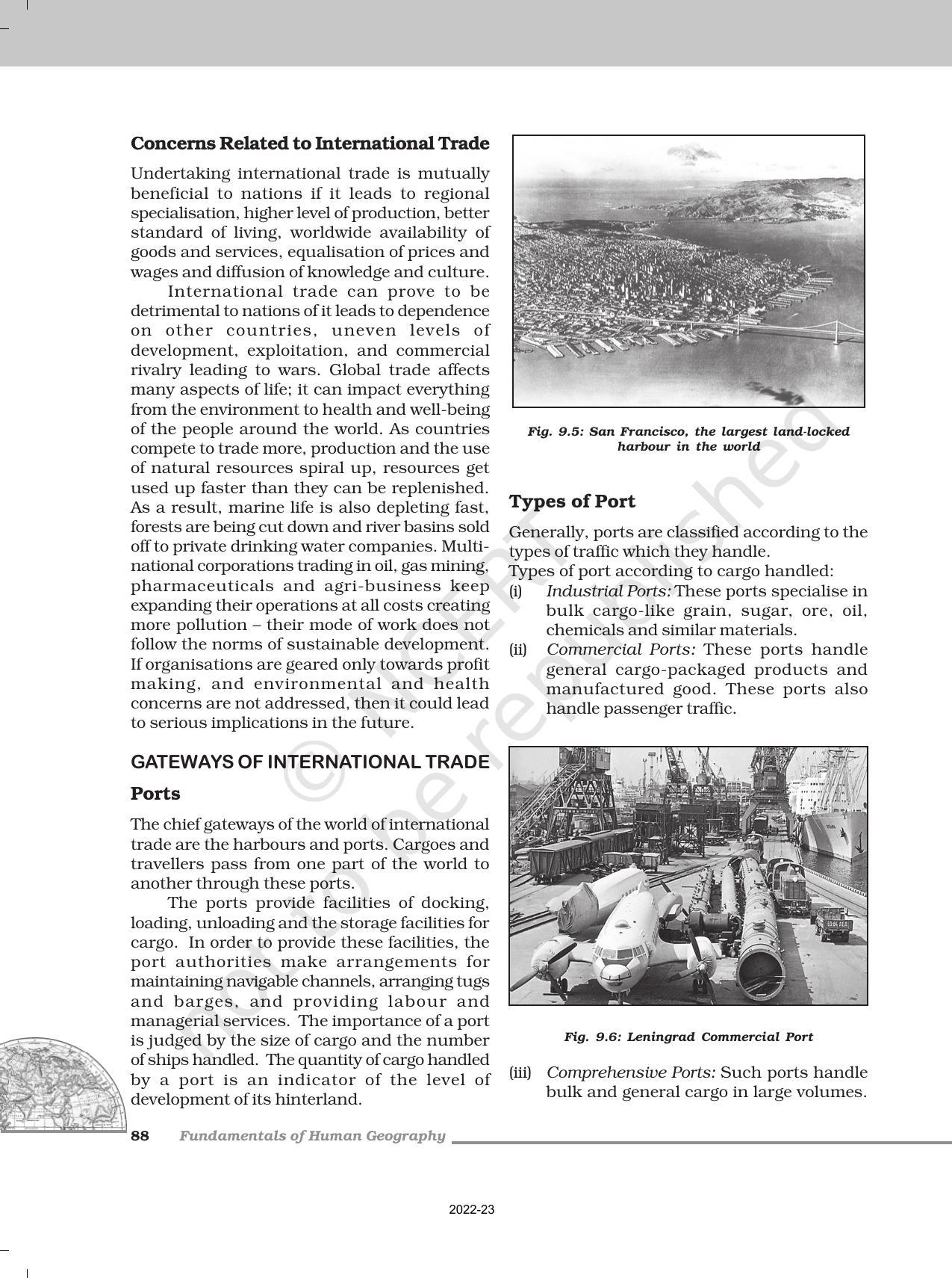 NCERT Book for Class 12 Geography (Part-1) Chapter 9 International Trade - Page 8