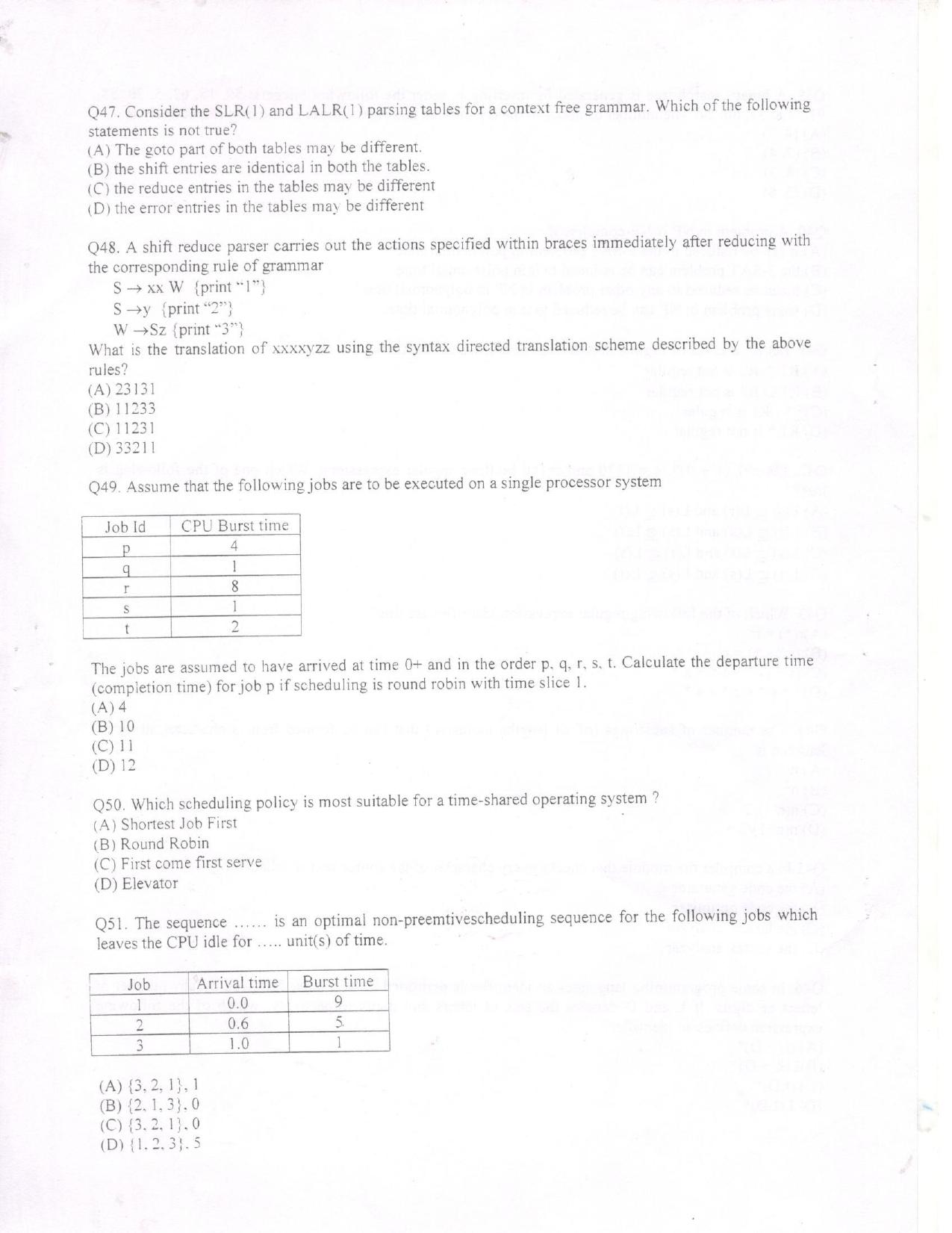 KUET 2023 M.Tech Computer Science Question Paper - Page 8
