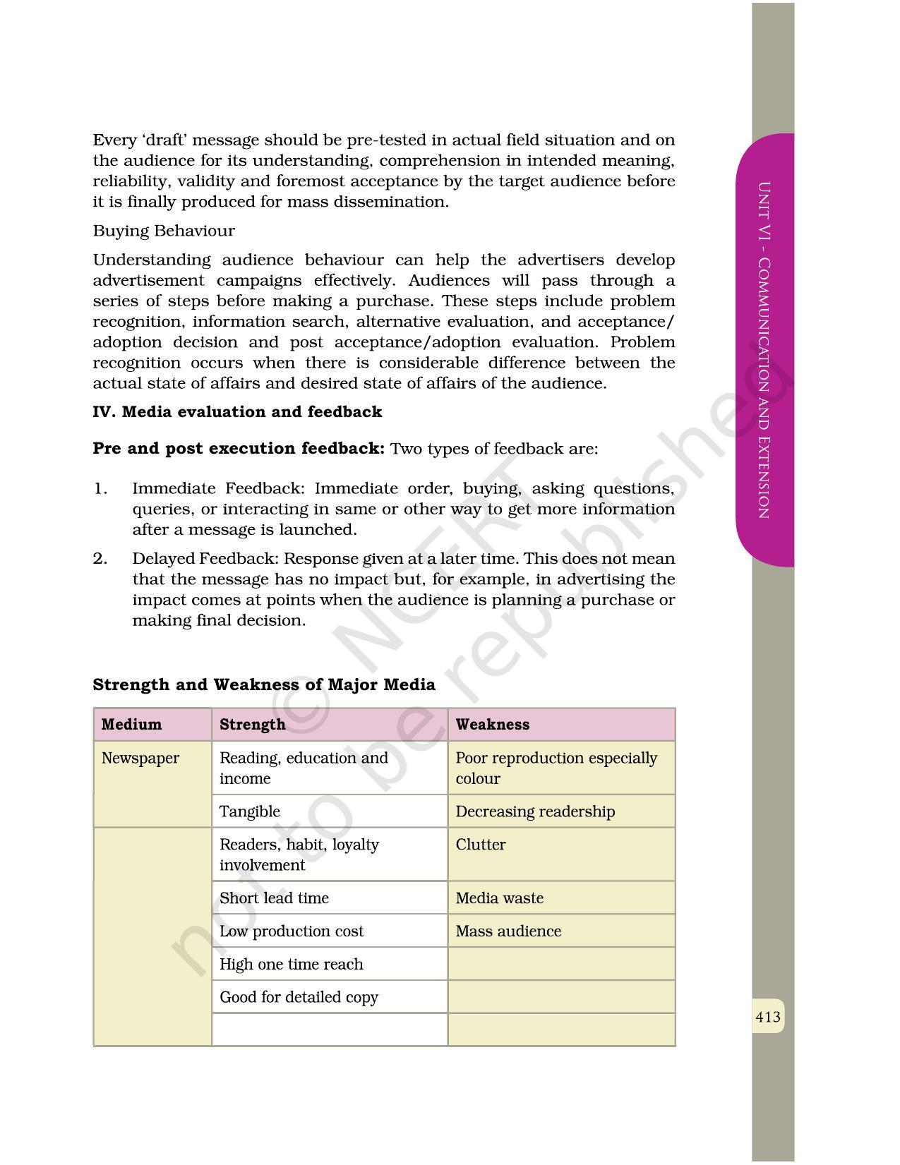 NCERT Book for Class 12 Home Science (Part -II) Chapter 23 Media Management, Design, and Production - Page 12