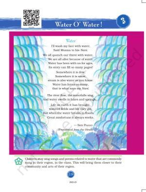 NCERT Book for Class 3 EVS Chapter 3-Water O’ Water!