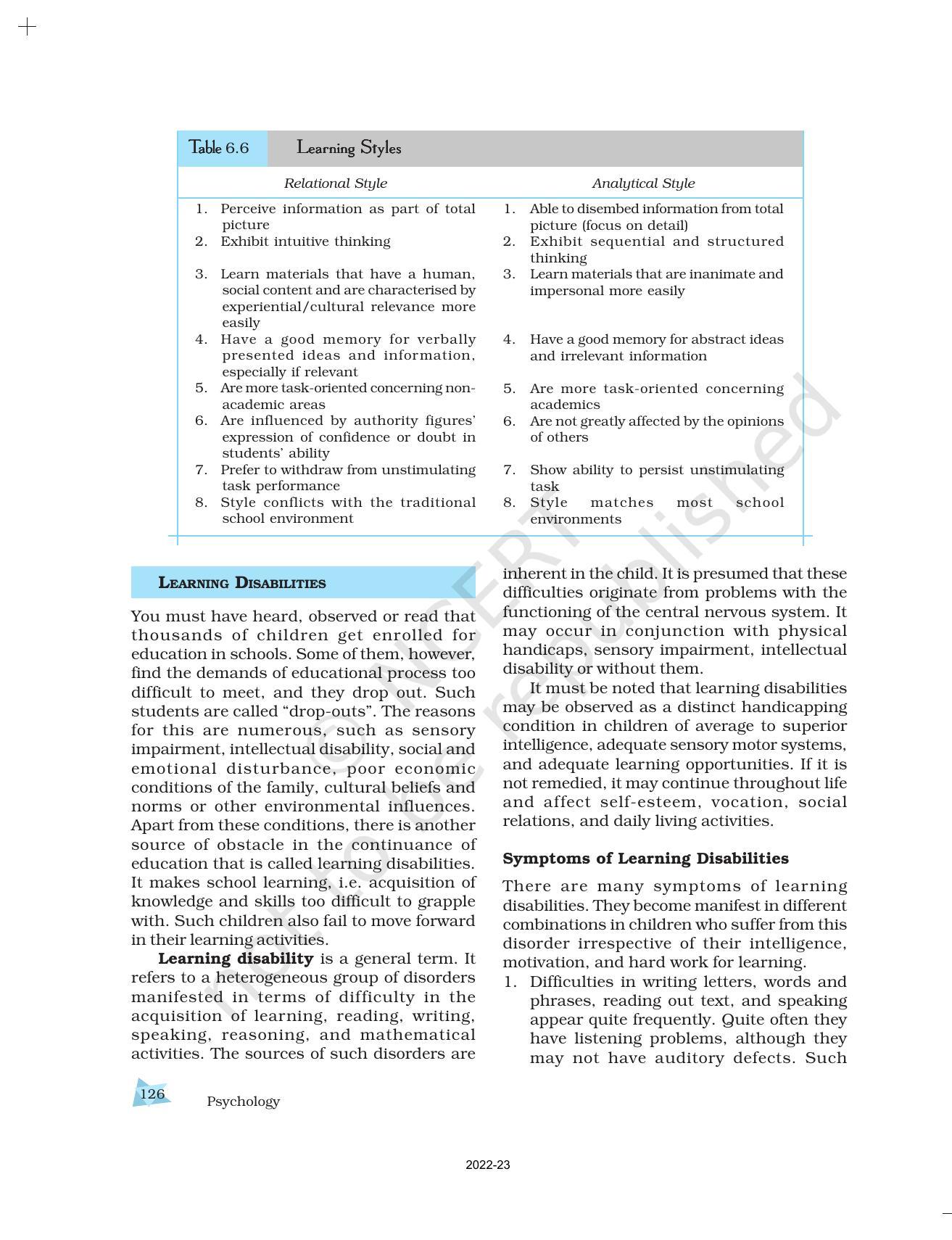 NCERT Book for Class 11 Psychology Chapter 6 Learning - Page 20