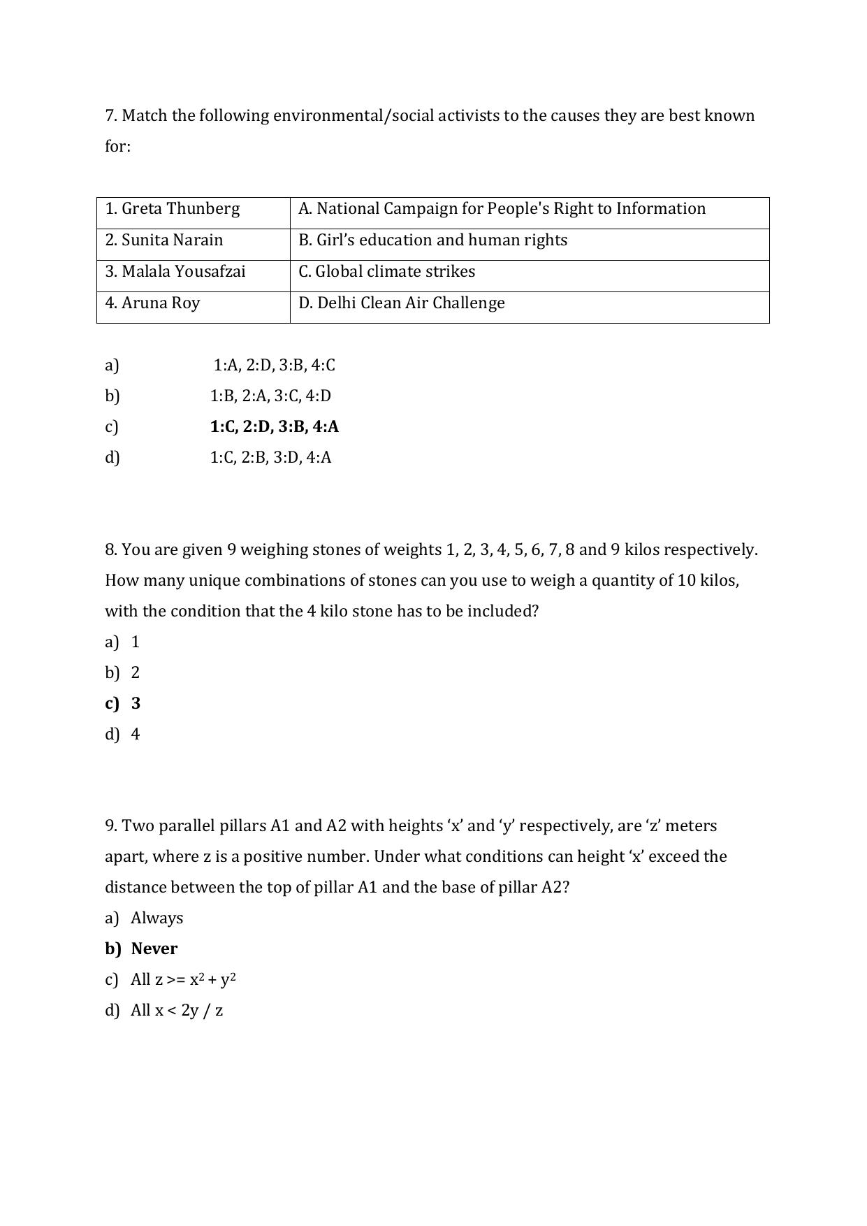 JGEEBILS Wildlife Biology & Conservation Question Paper 2020 - Page 3