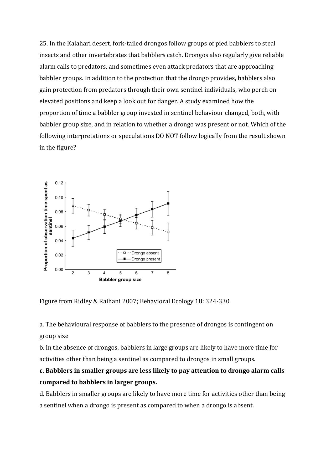 JGEEBILS Wildlife Biology & Conservation Question Paper 2020 - Page 19
