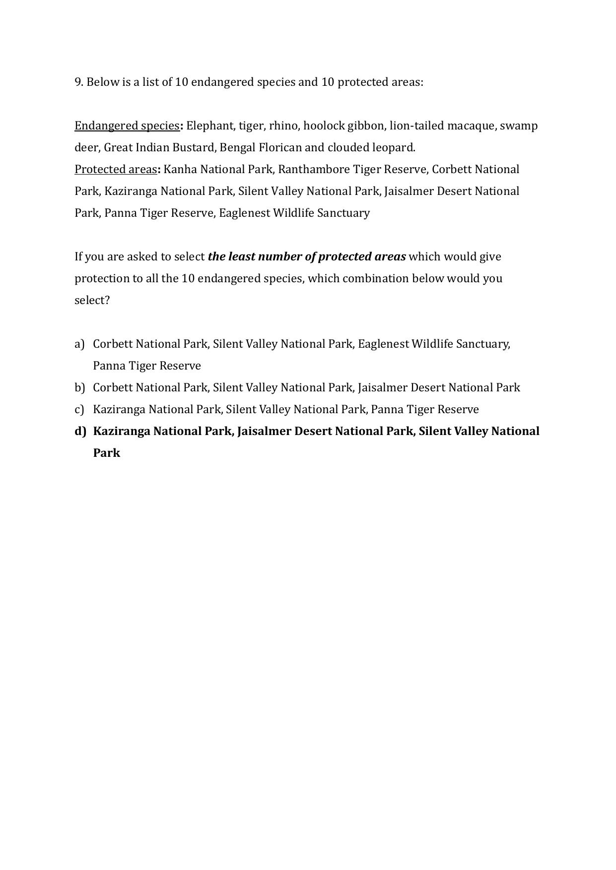 JGEEBILS Wildlife Biology & Conservation Question Paper 2020 - Page 22