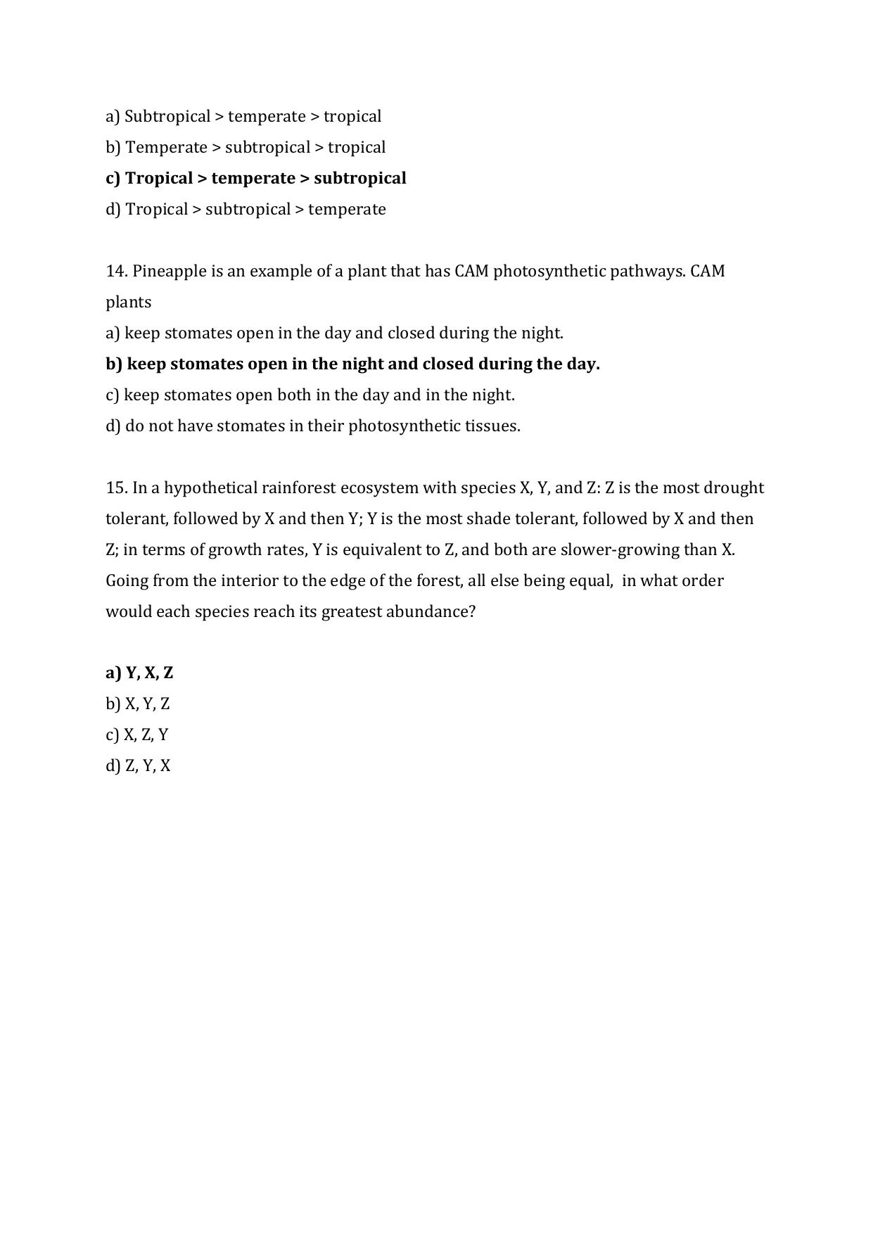 JGEEBILS Wildlife Biology & Conservation Question Paper 2020 - Page 25