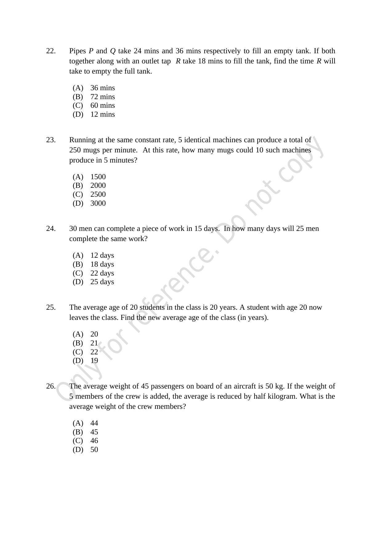 CUSAT CAT 2021 B.Voc Question Paper - Page 5