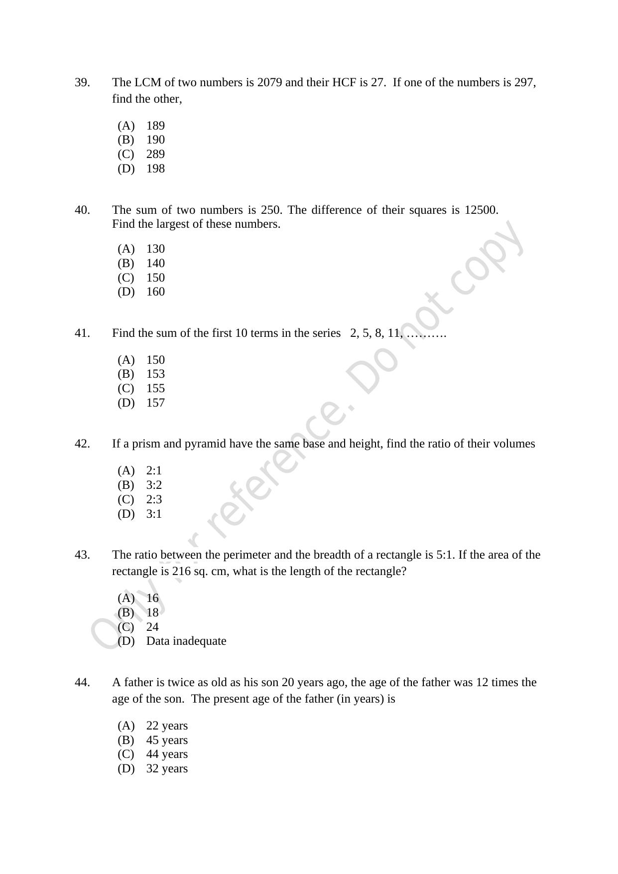 CUSAT CAT 2021 B.Voc Question Paper - Page 8
