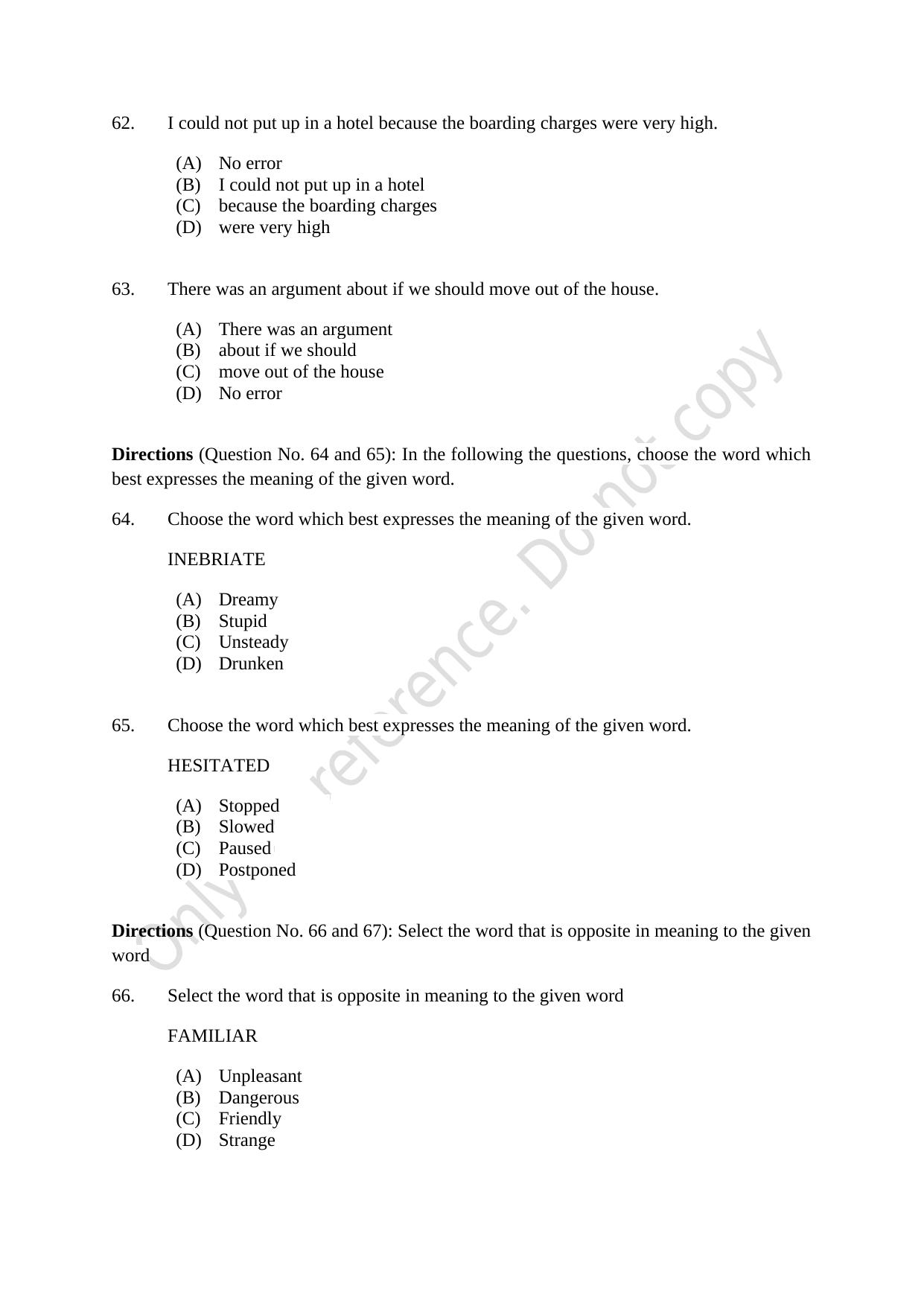 CUSAT CAT 2021 B.Voc Question Paper - Page 13