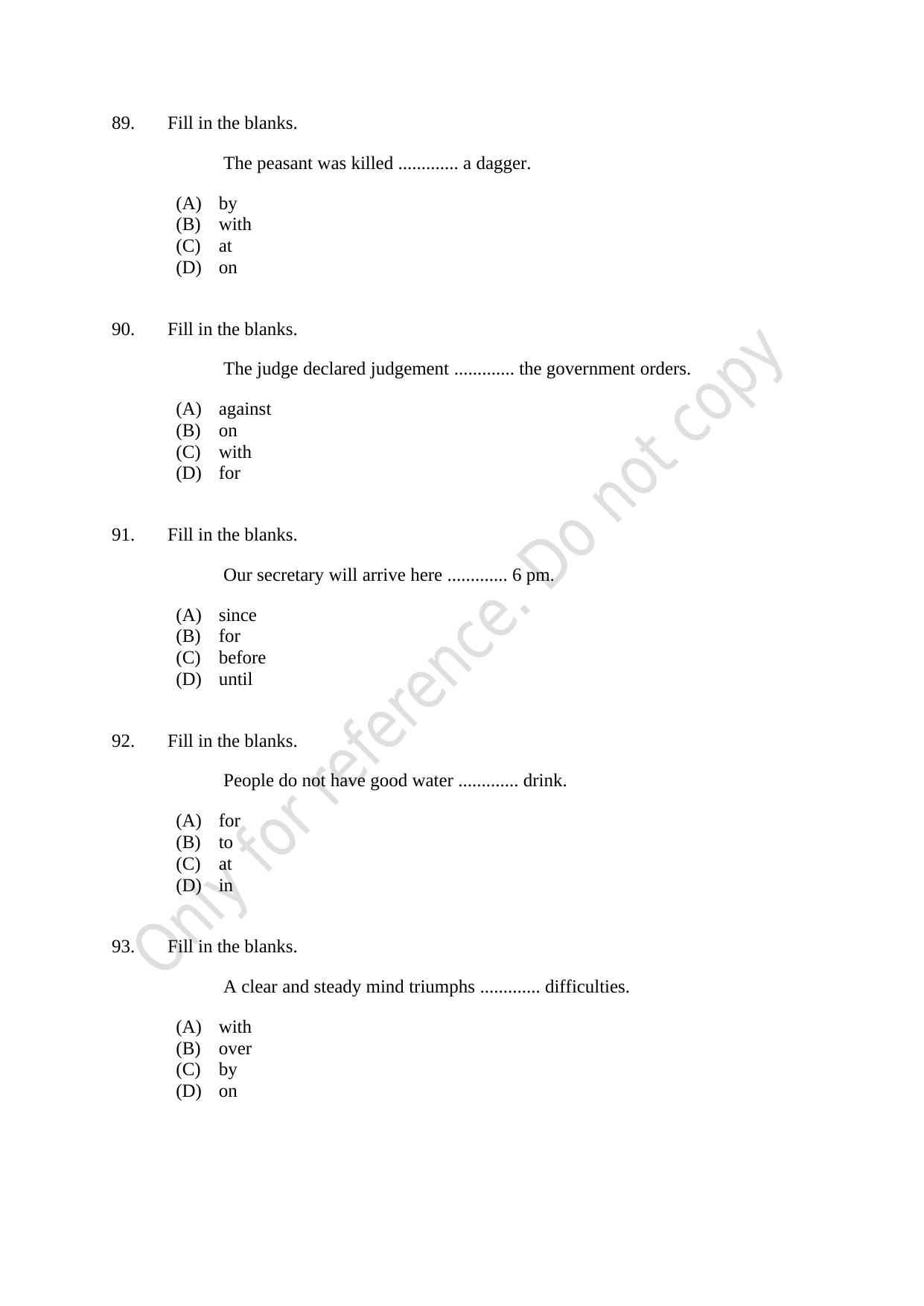 CUSAT CAT 2021 B.Voc Question Paper - Page 20
