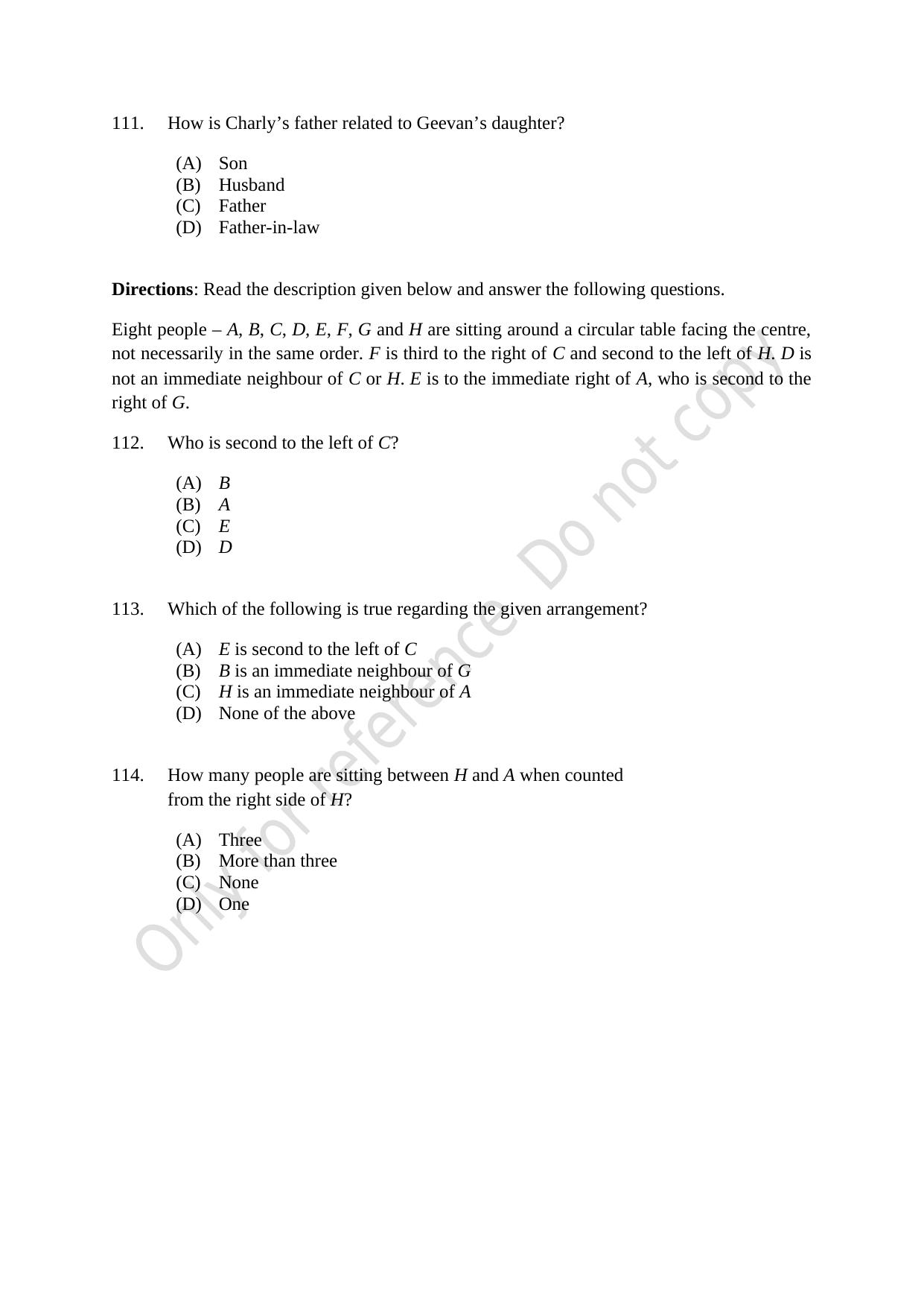 CUSAT CAT 2021 B.Voc Question Paper - Page 27