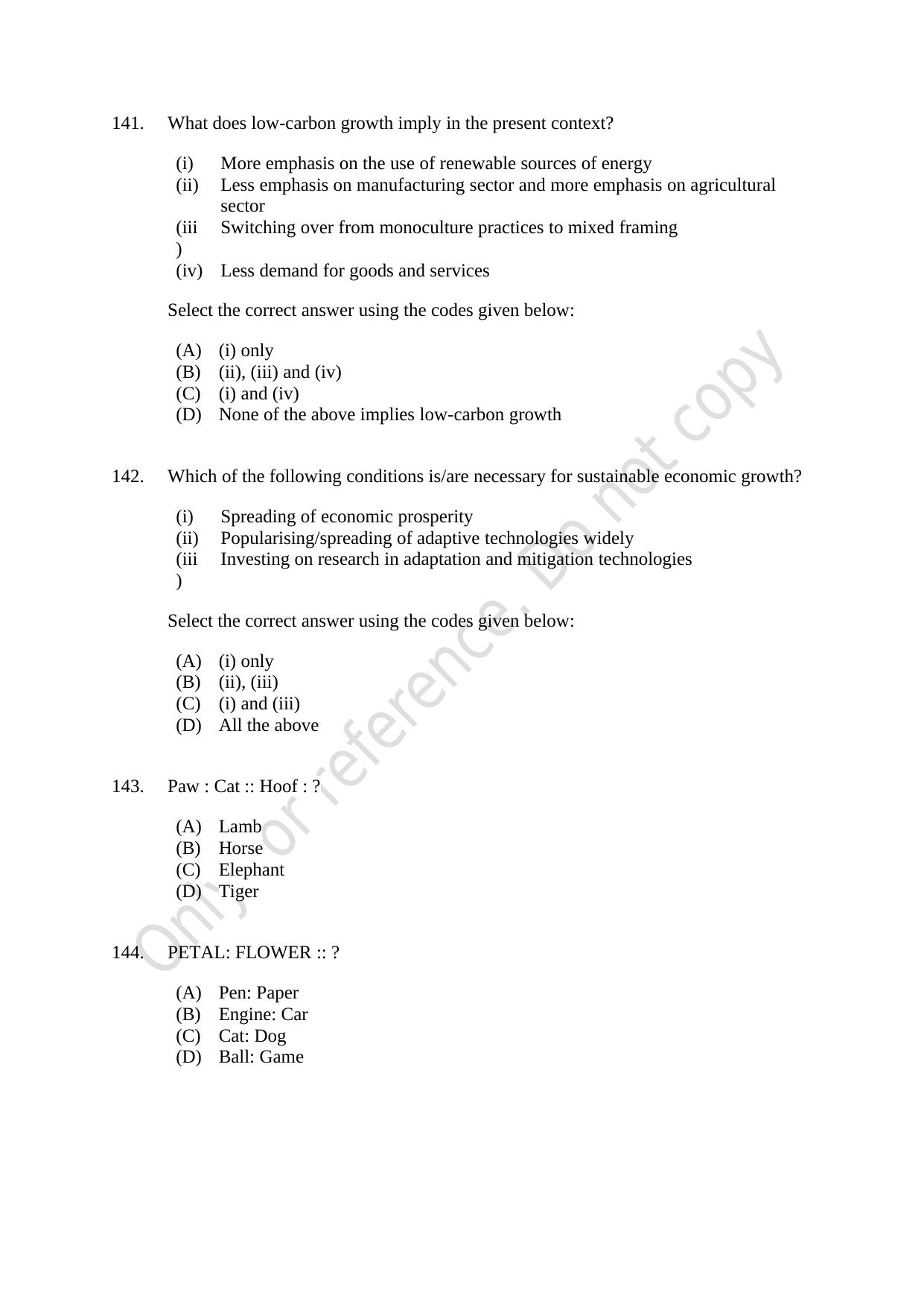 CUSAT CAT 2021 B.Voc Question Paper - Page 36