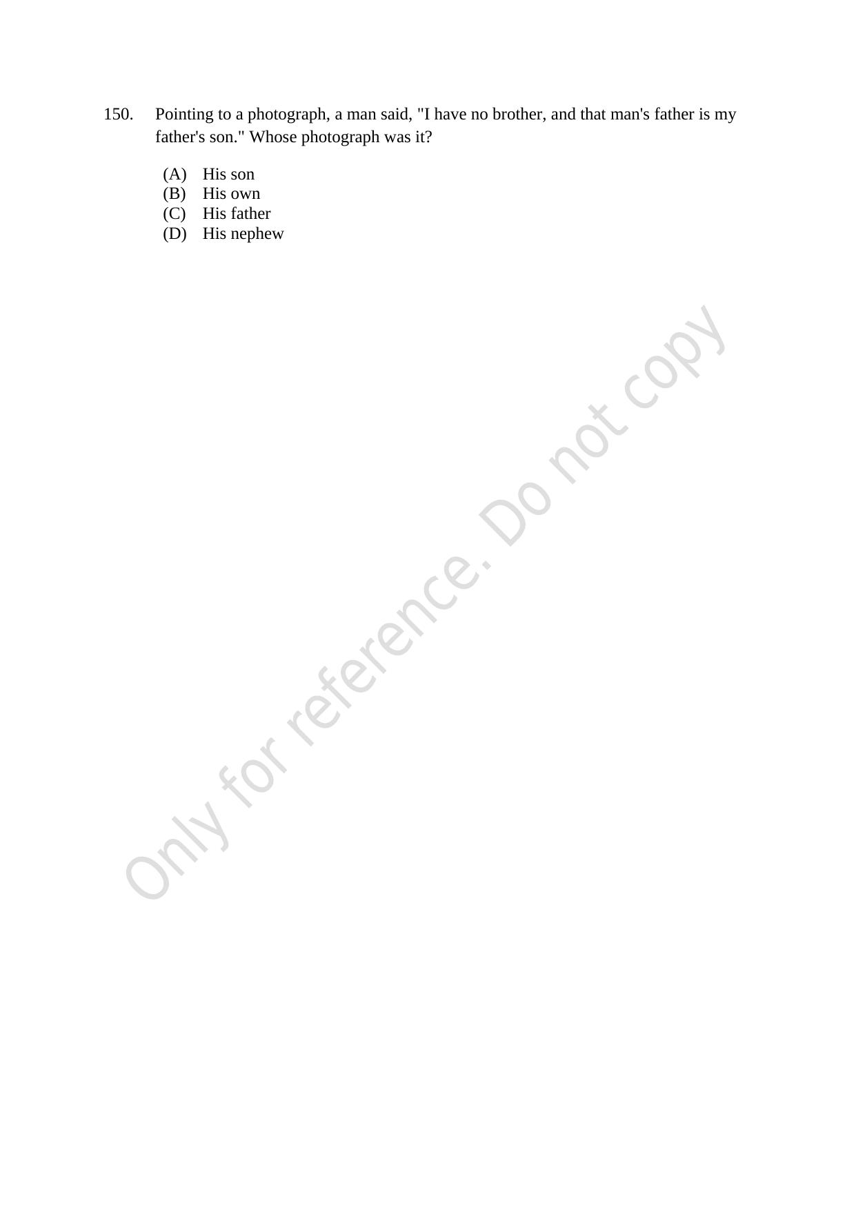 CUSAT CAT 2021 B.Voc Question Paper - Page 39