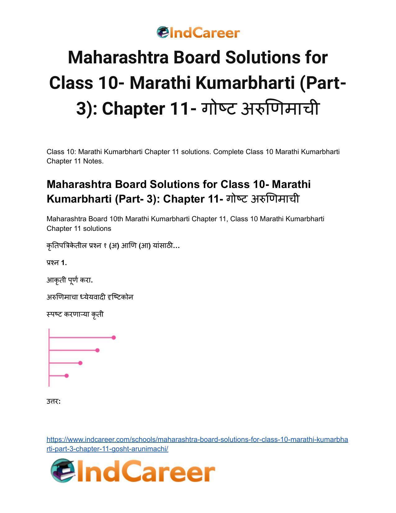 Maharashtra Board Solutions for Class 10- Marathi Kumarbharti (Part- 3): Chapter 11- गोष्ट अरुणिमाची - Page 2