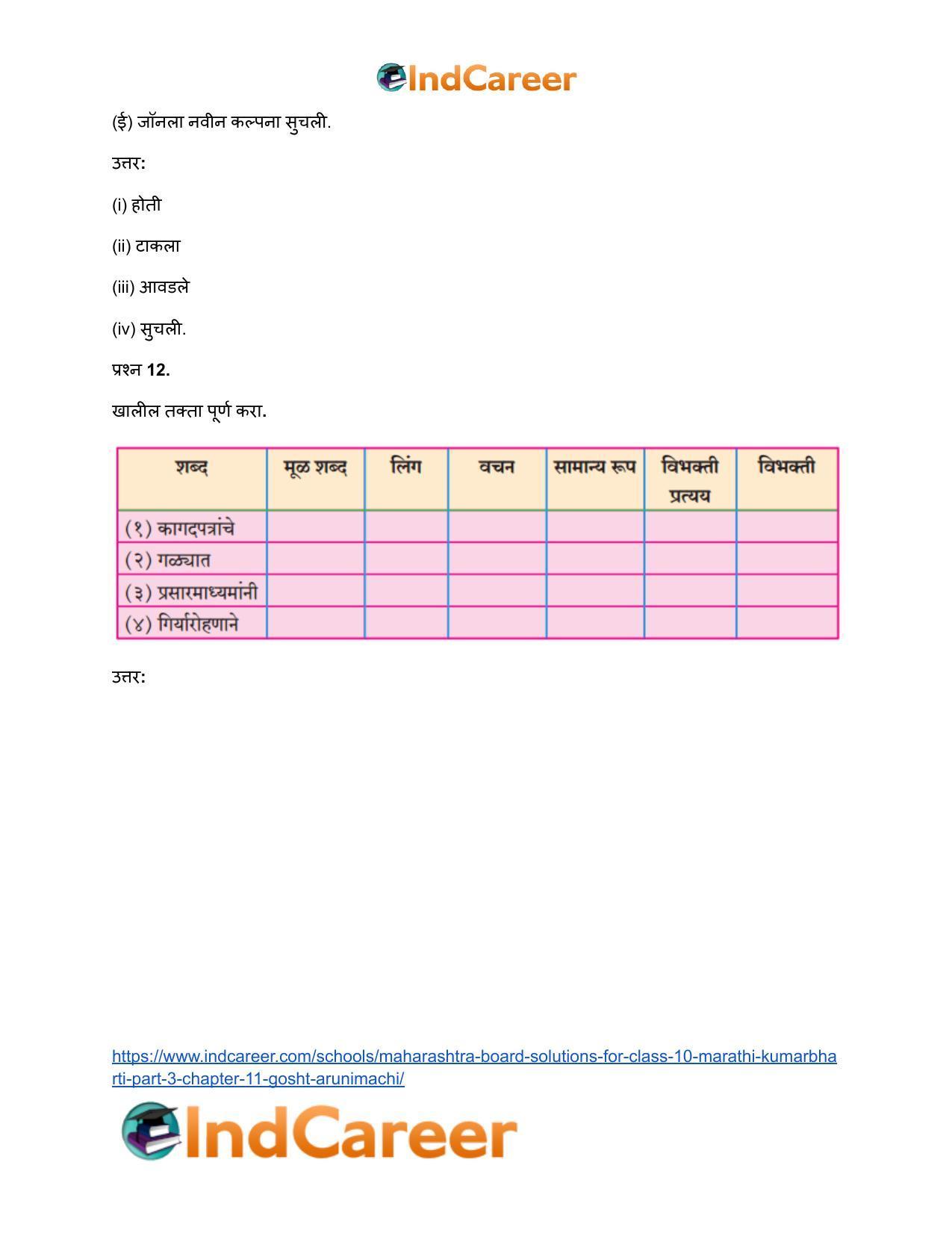 Maharashtra Board Solutions for Class 10- Marathi Kumarbharti (Part- 3): Chapter 11- गोष्ट अरुणिमाची - Page 8