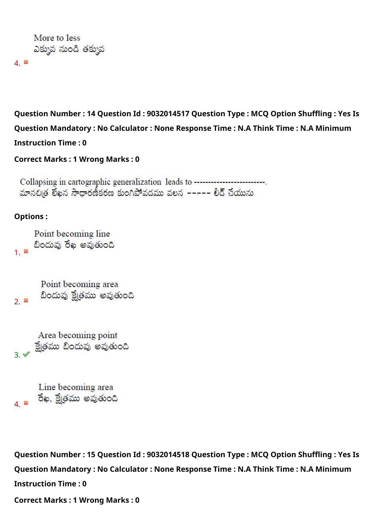 TS CPGET 2022 M.Sc Geography Question Paper with Answer Key - Page 12