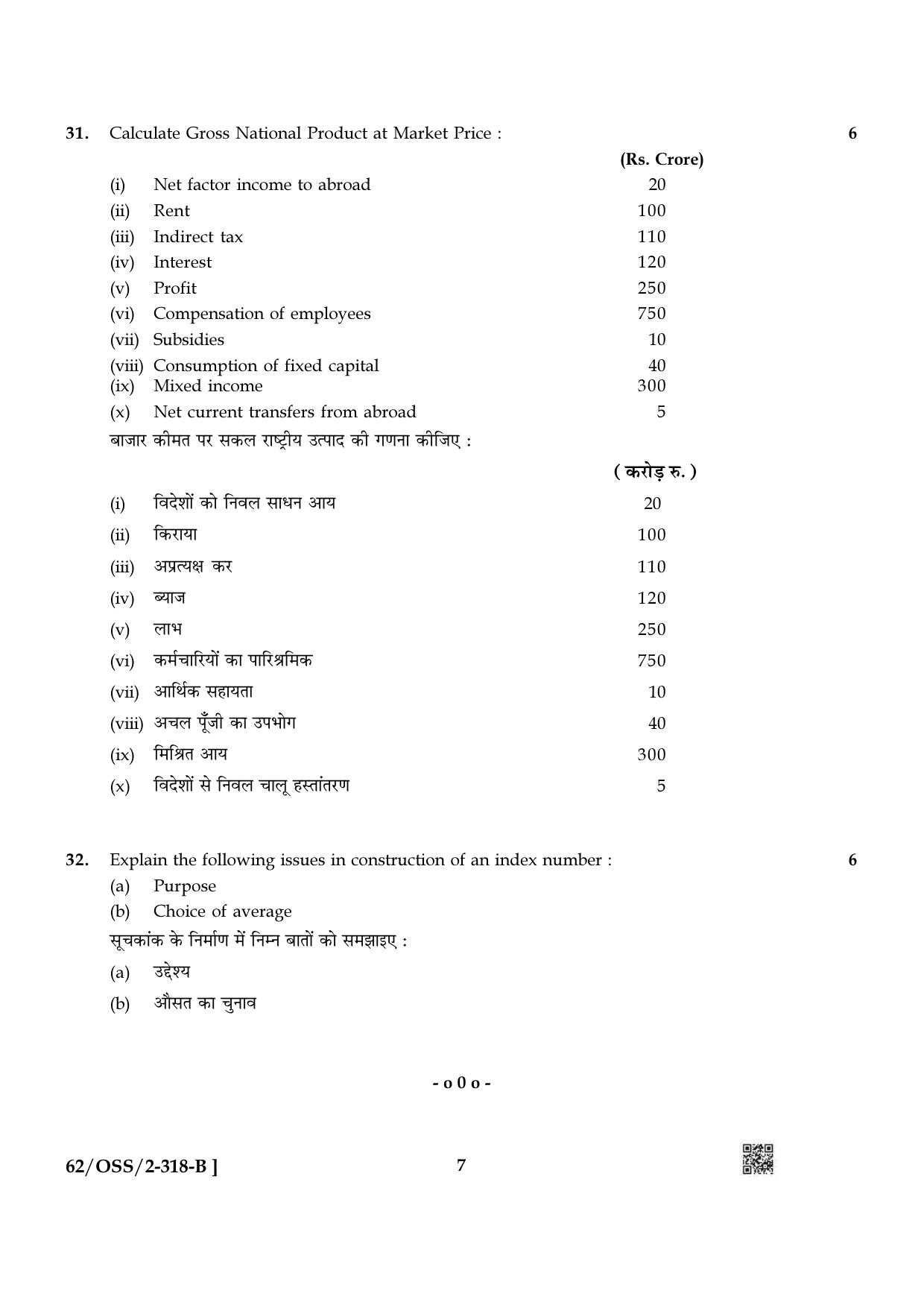 NIOS October 2021 Class 12 Economics Question Paper - Page 15