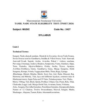 TNSET Syllabus - Music