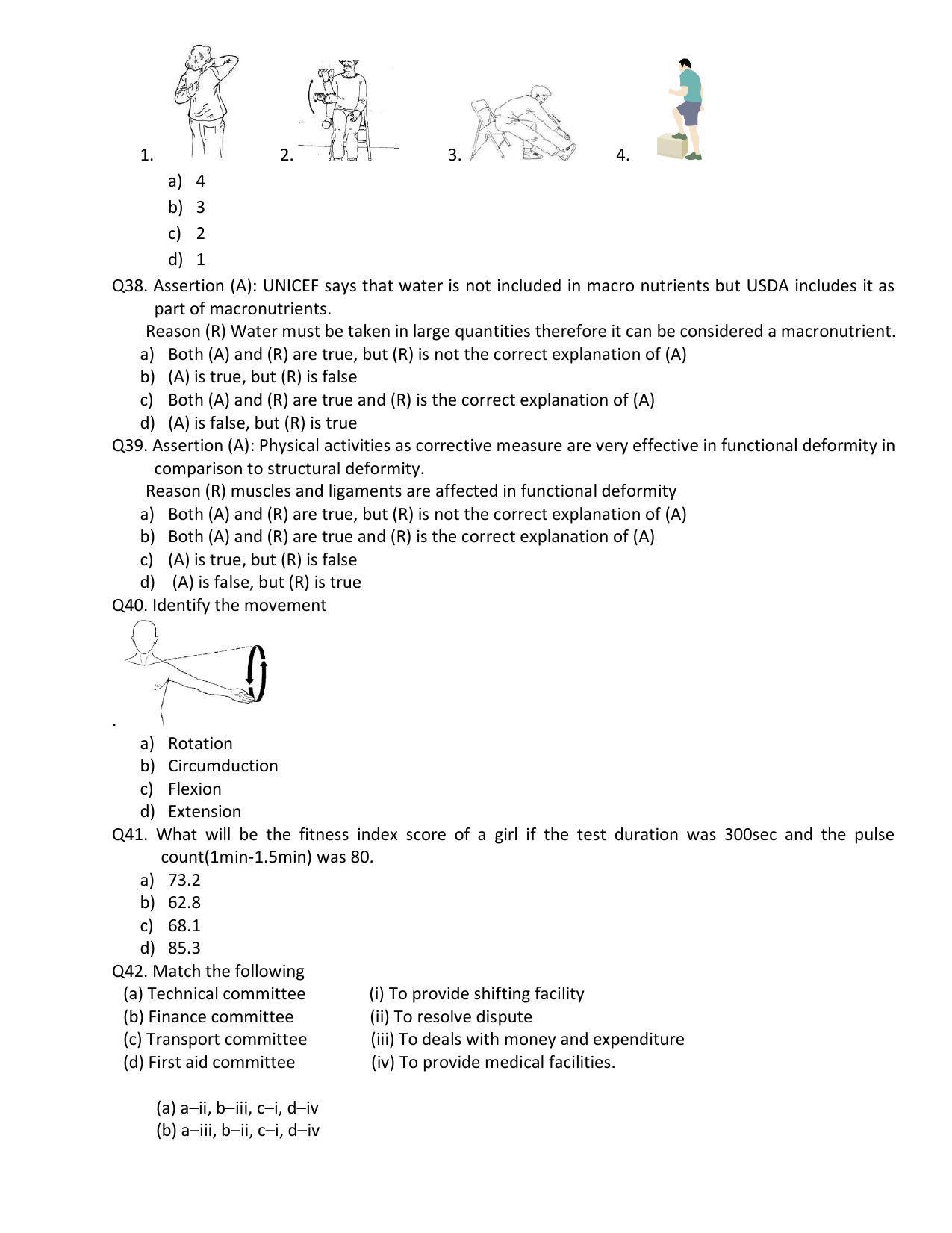 CBSE Class 12th Physical Education Sample Question Paper 2021-22 - Page 8