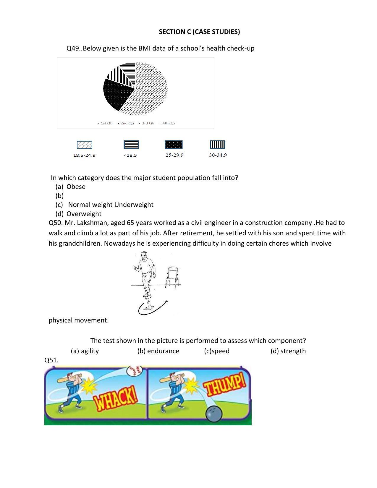 CBSE Class 12th Physical Education Sample Question Paper 2021-22 - Page 11