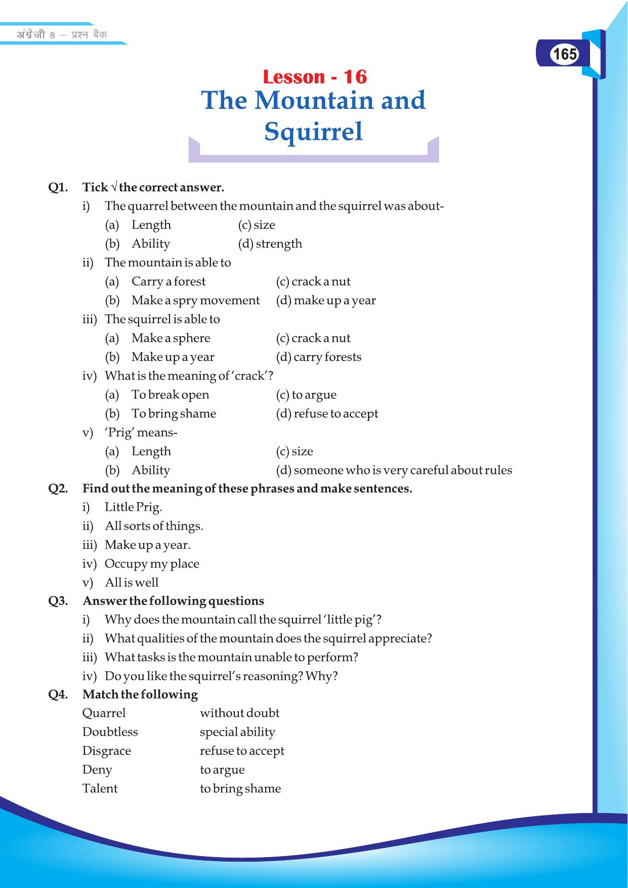 Chhattisgarh Board Class 8 English Question Bank - Page 39