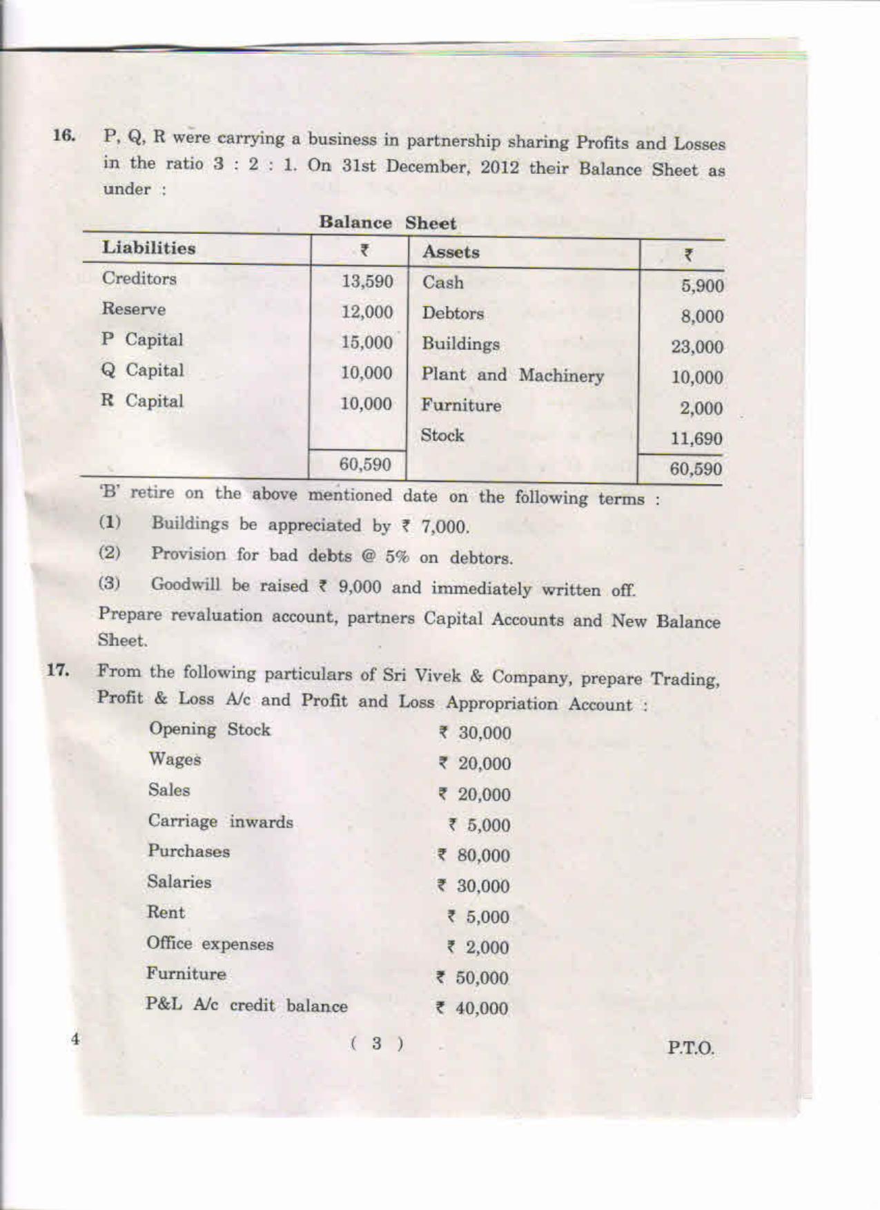 AP Inter 2nd Year Accountancy and Tally-II May-2019-Vocational Question Paper - Page 3