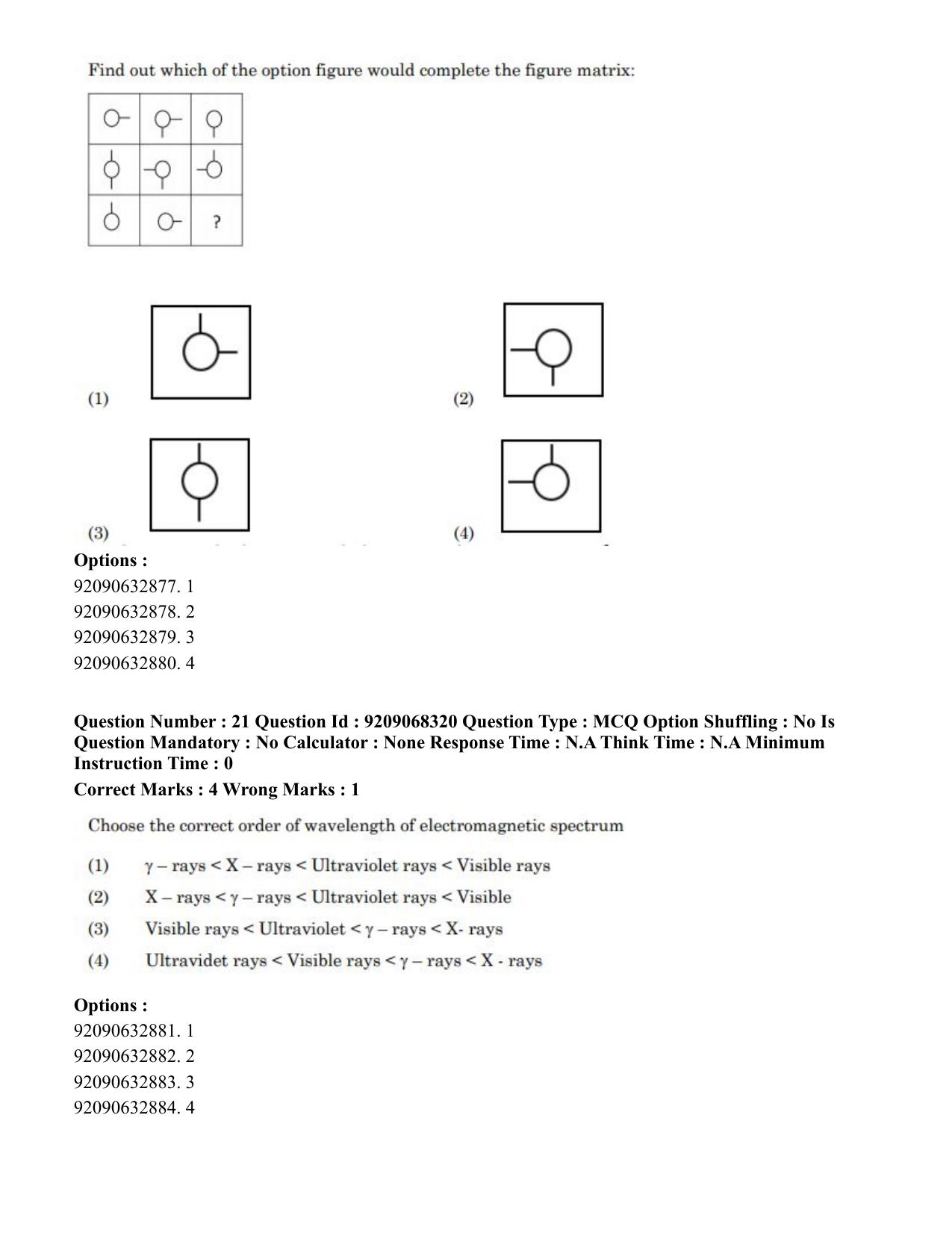 CUET PG 2023: MTQP08 – Nano Science/Nano Technology (Eng.)-Shift 2 (08-06-2023) Question Paper - Page 20