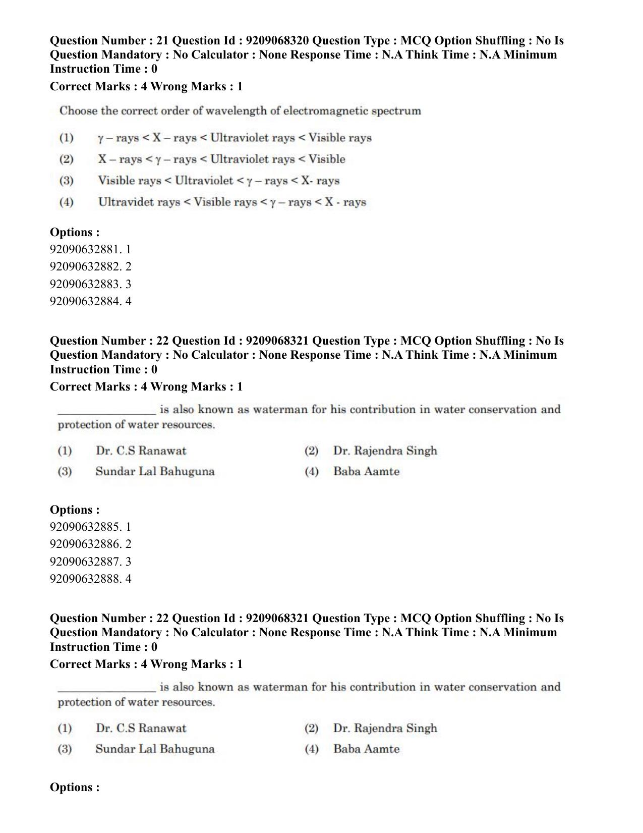 CUET PG 2023: MTQP08 – Nano Science/Nano Technology (Eng.)-Shift 2 (08-06-2023) Question Paper - Page 21