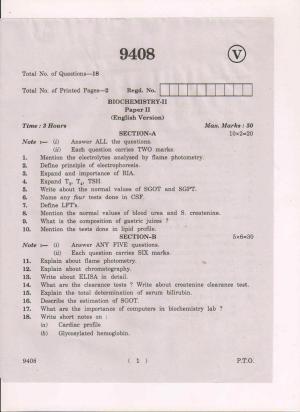 AP Inter 2nd Year BioChemistry-II March-2019-Vocational Question Paper