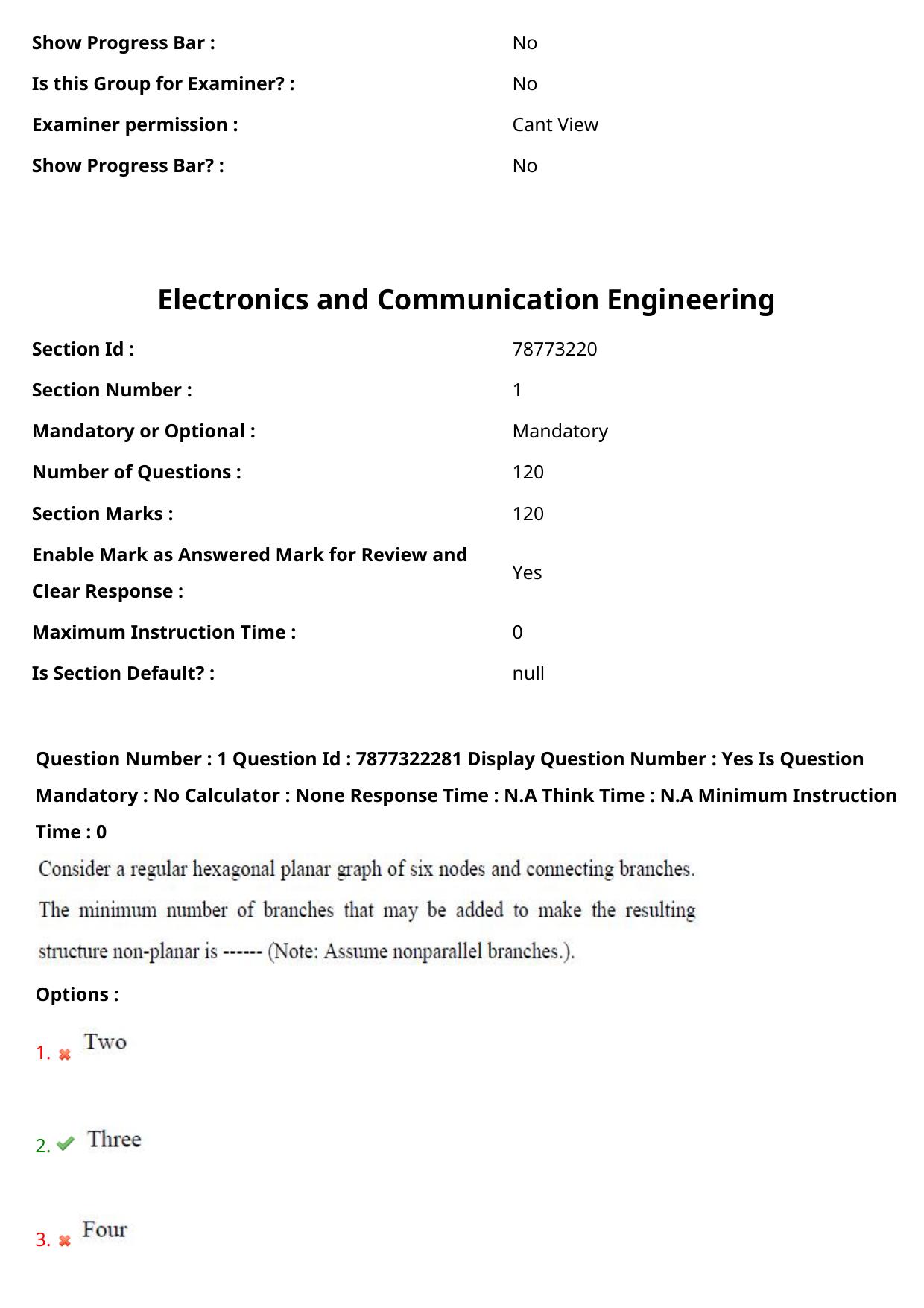 AP PGECET 2023 EC - ELECTRONICS AND COMMUNICATION ENGINEERING Question Paper with Preliminary Key - Page 2
