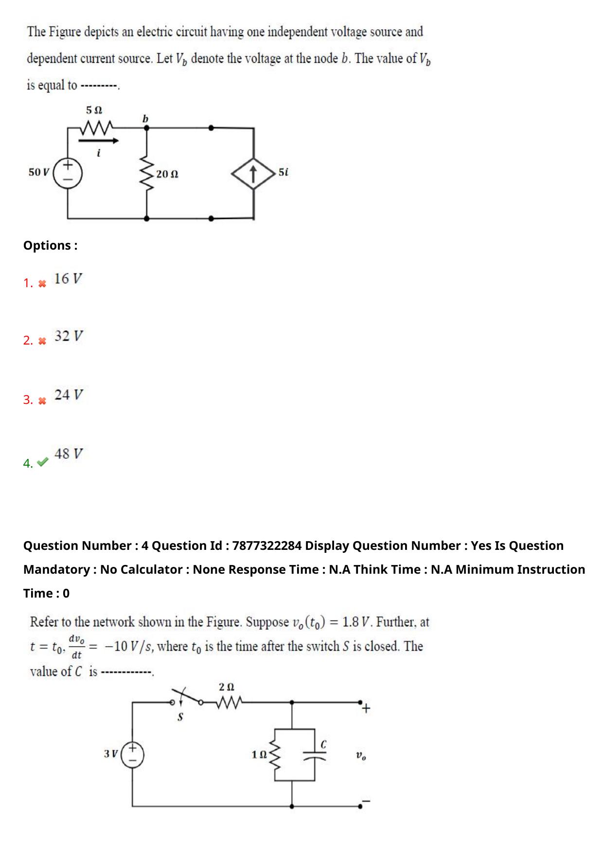 AP PGECET 2023 EC - ELECTRONICS AND COMMUNICATION ENGINEERING Question Paper with Preliminary Key - Page 4