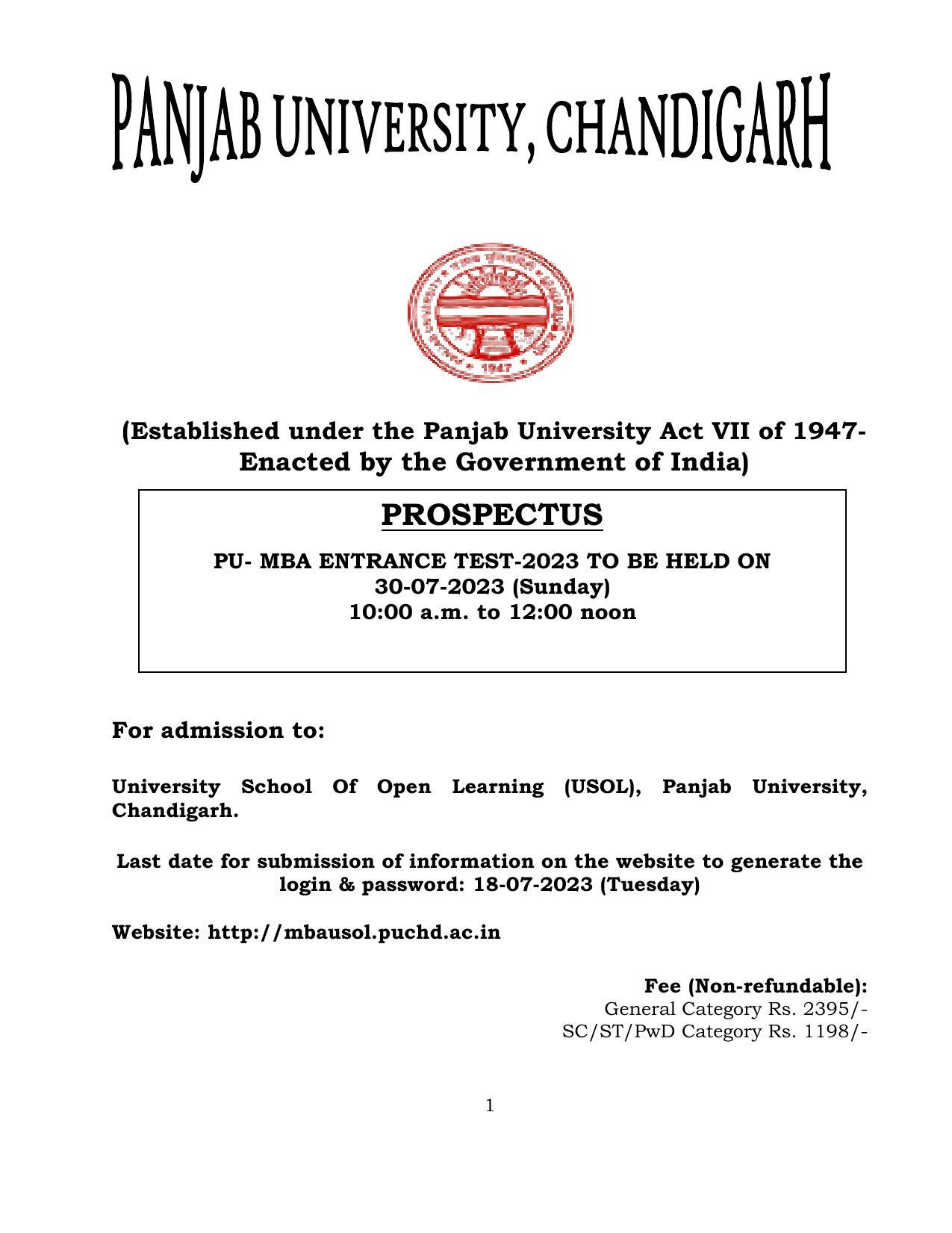 PU USOL MBA 2023 - Page 1