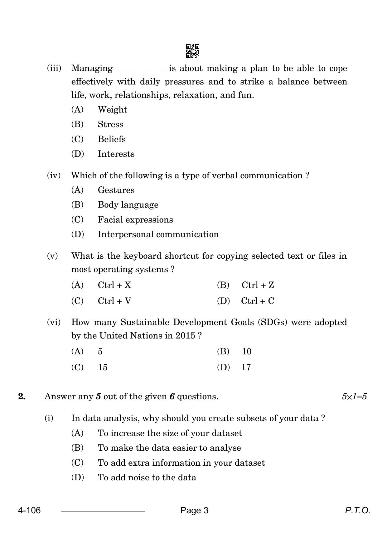 CBSE Class 10 Data Science 2024 Question Paper - Page 3