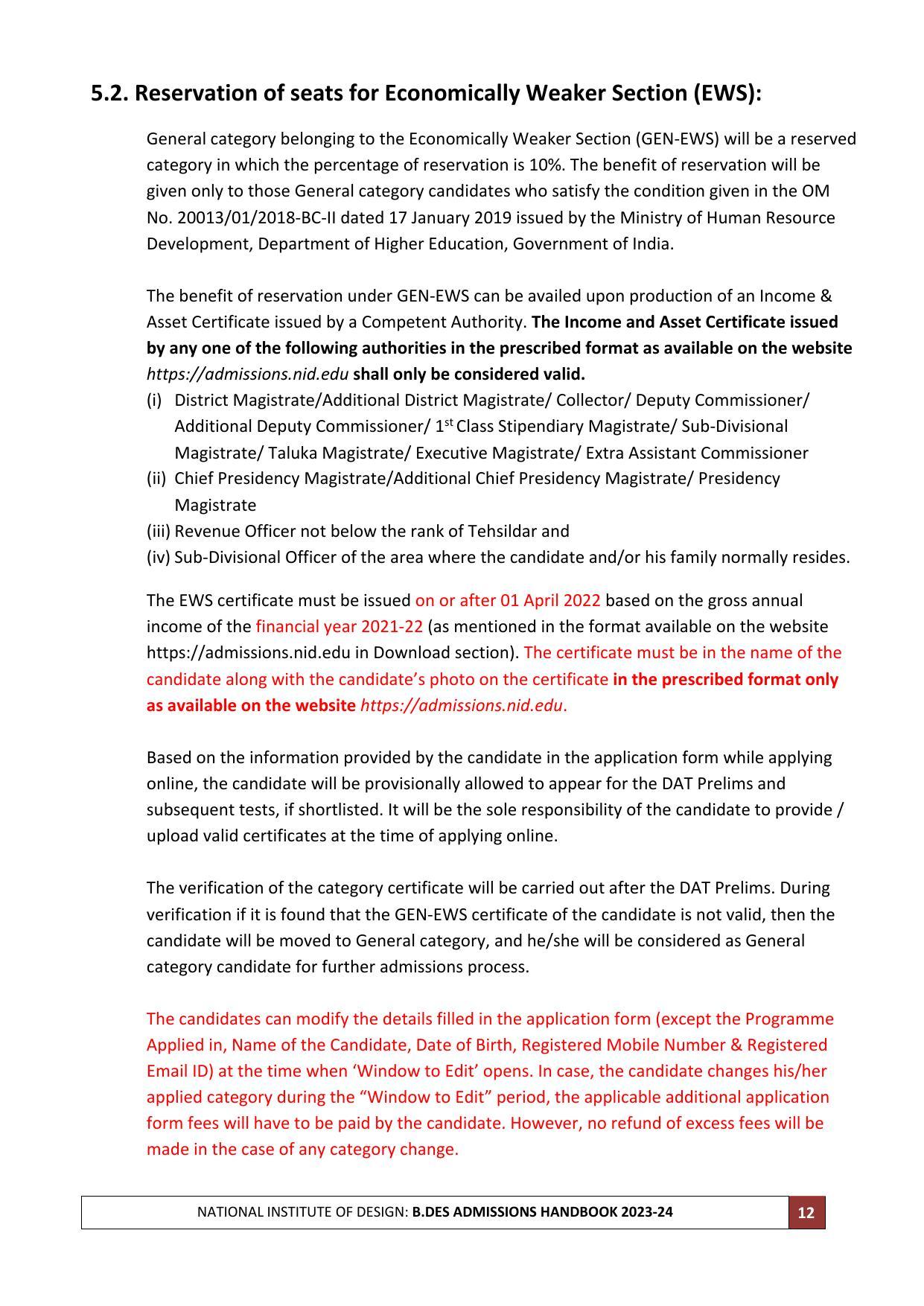 NID Entrance Exam (B.Des) - Page 12