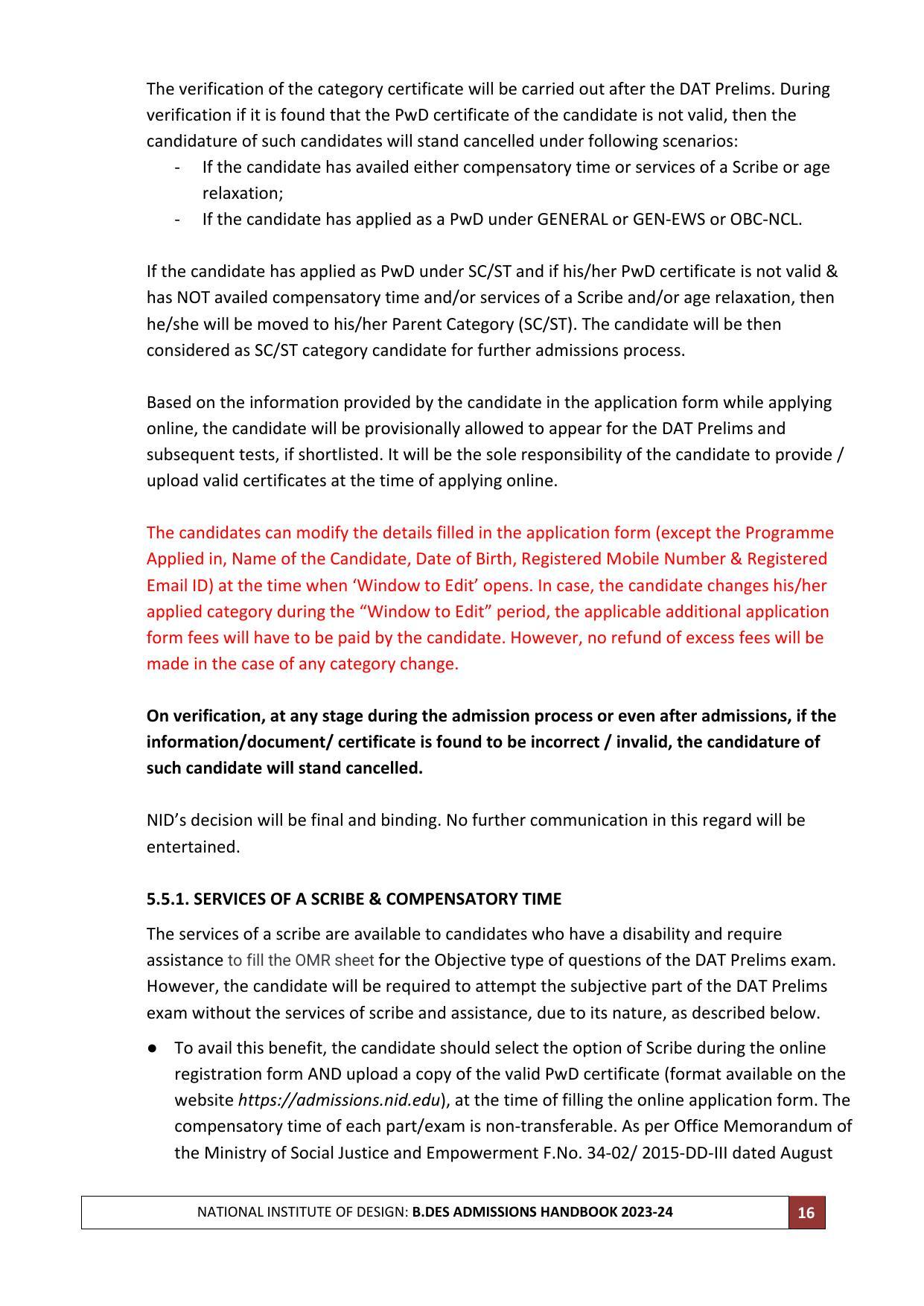 NID Entrance Exam (B.Des) - Page 16