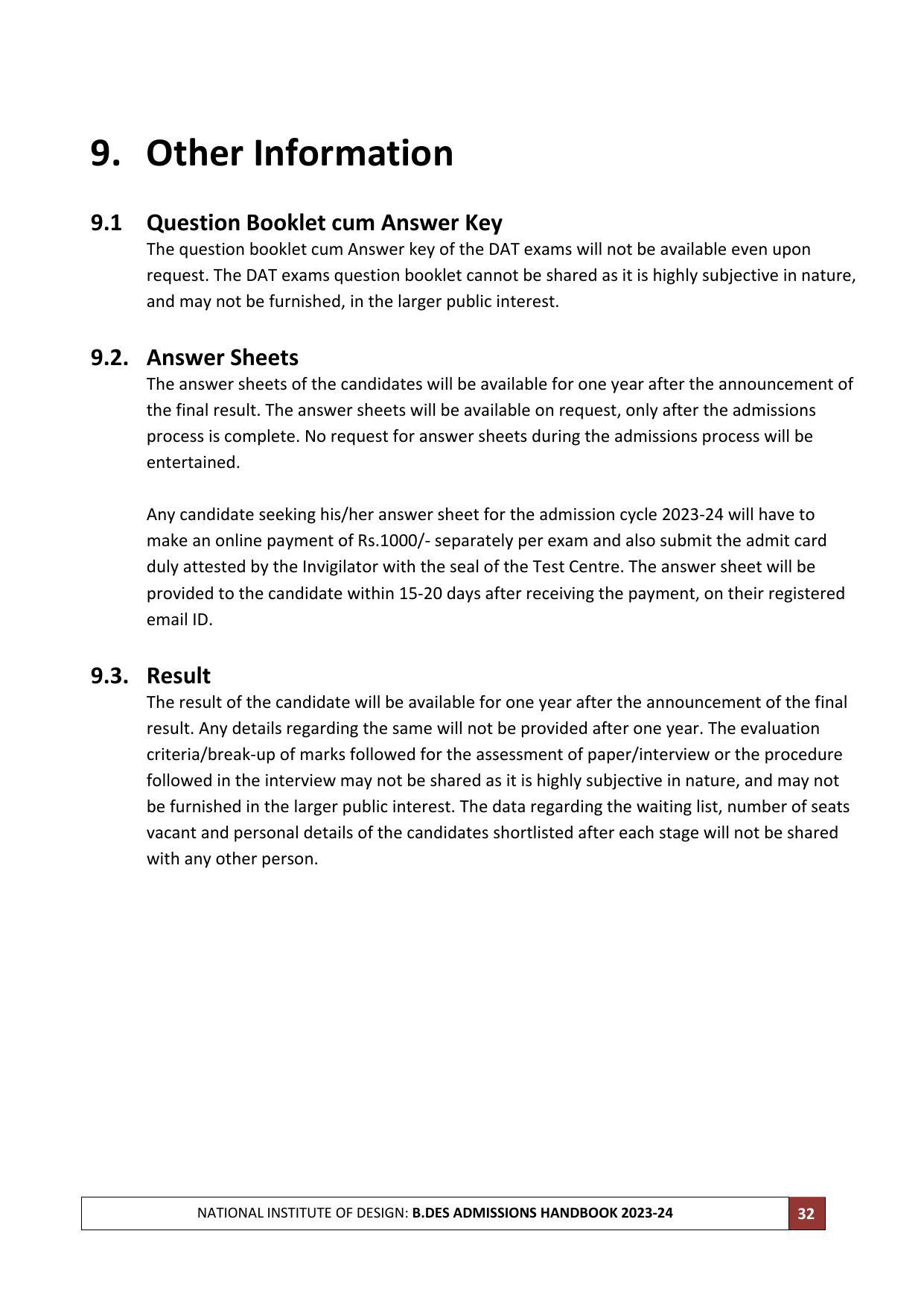 NID Entrance Exam (B.Des) - Page 32