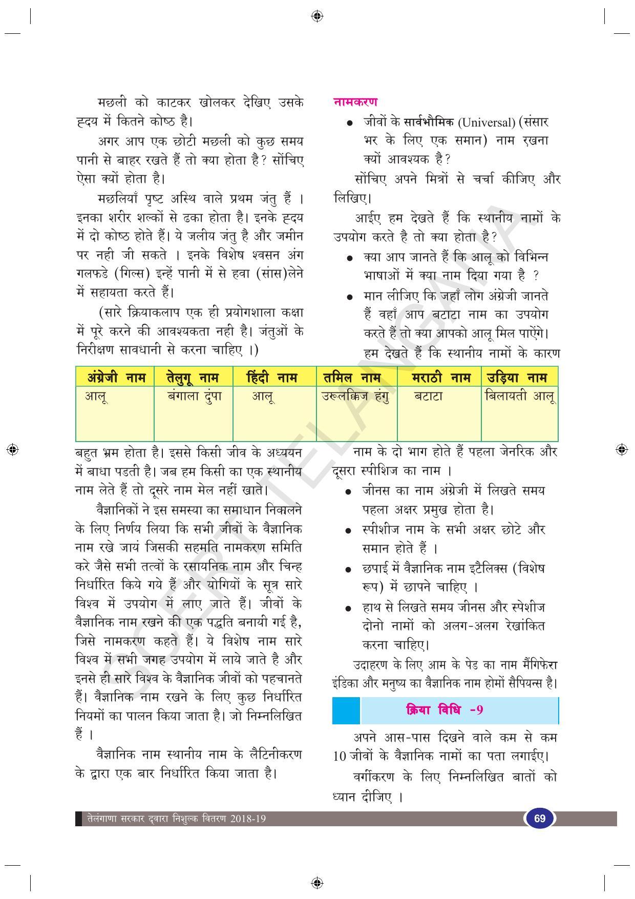 TS SCERT Class 9 Biological Science (Hindi Medium) Text Book - Page 81