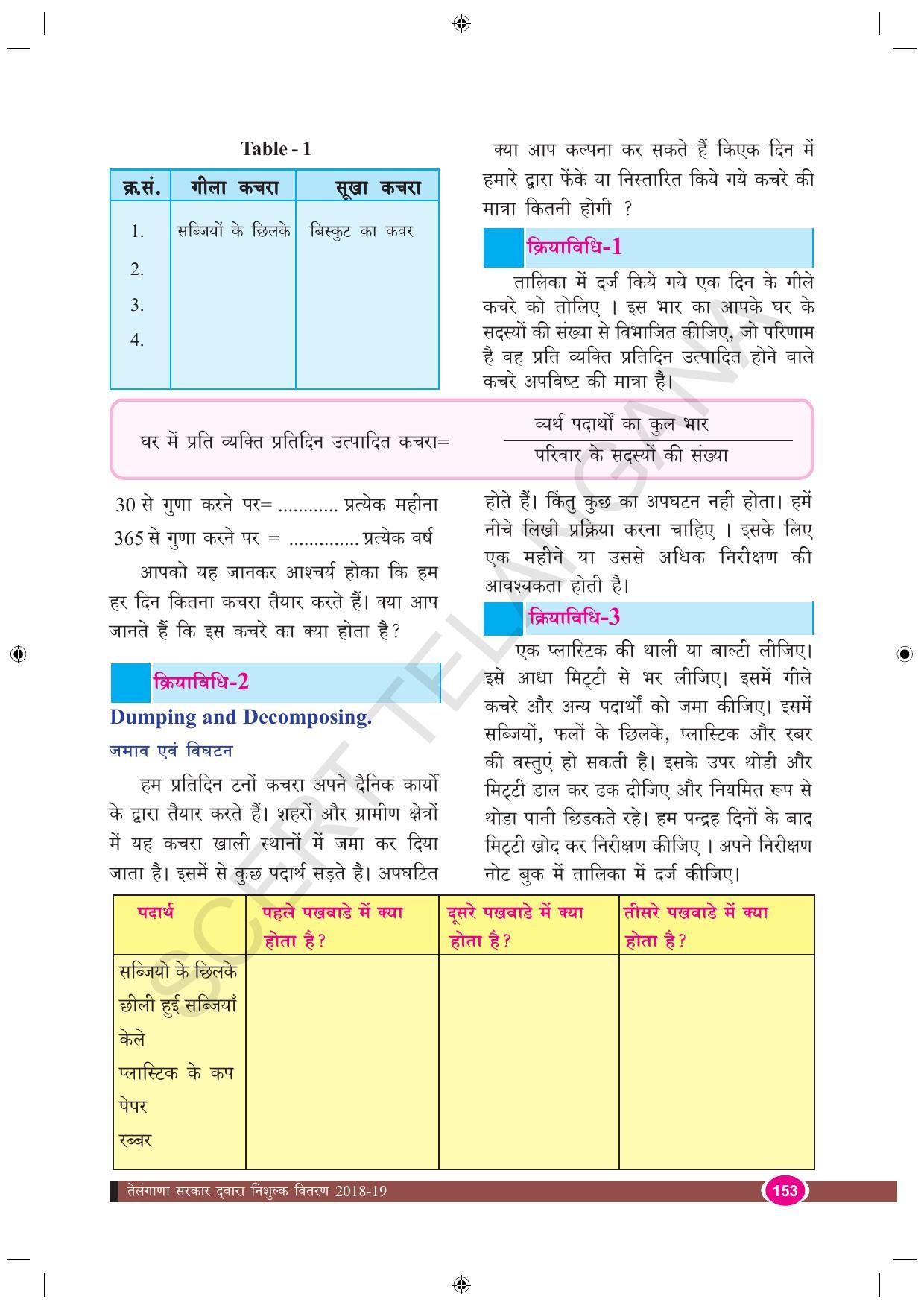 TS SCERT Class 9 Biological Science (Hindi Medium) Text Book - Page 165
