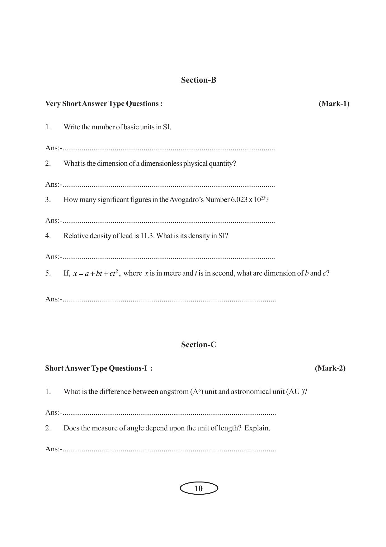 Tripura Board Class 11 Physics English Version Workbooks - Page 16