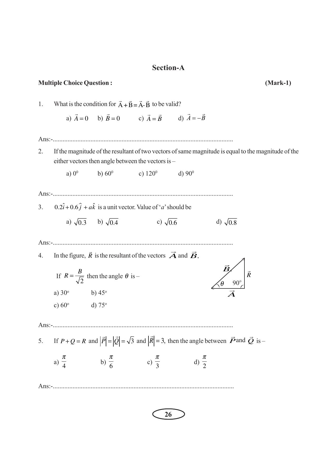 Tripura Board Class 11 Physics English Version Workbooks - Page 32