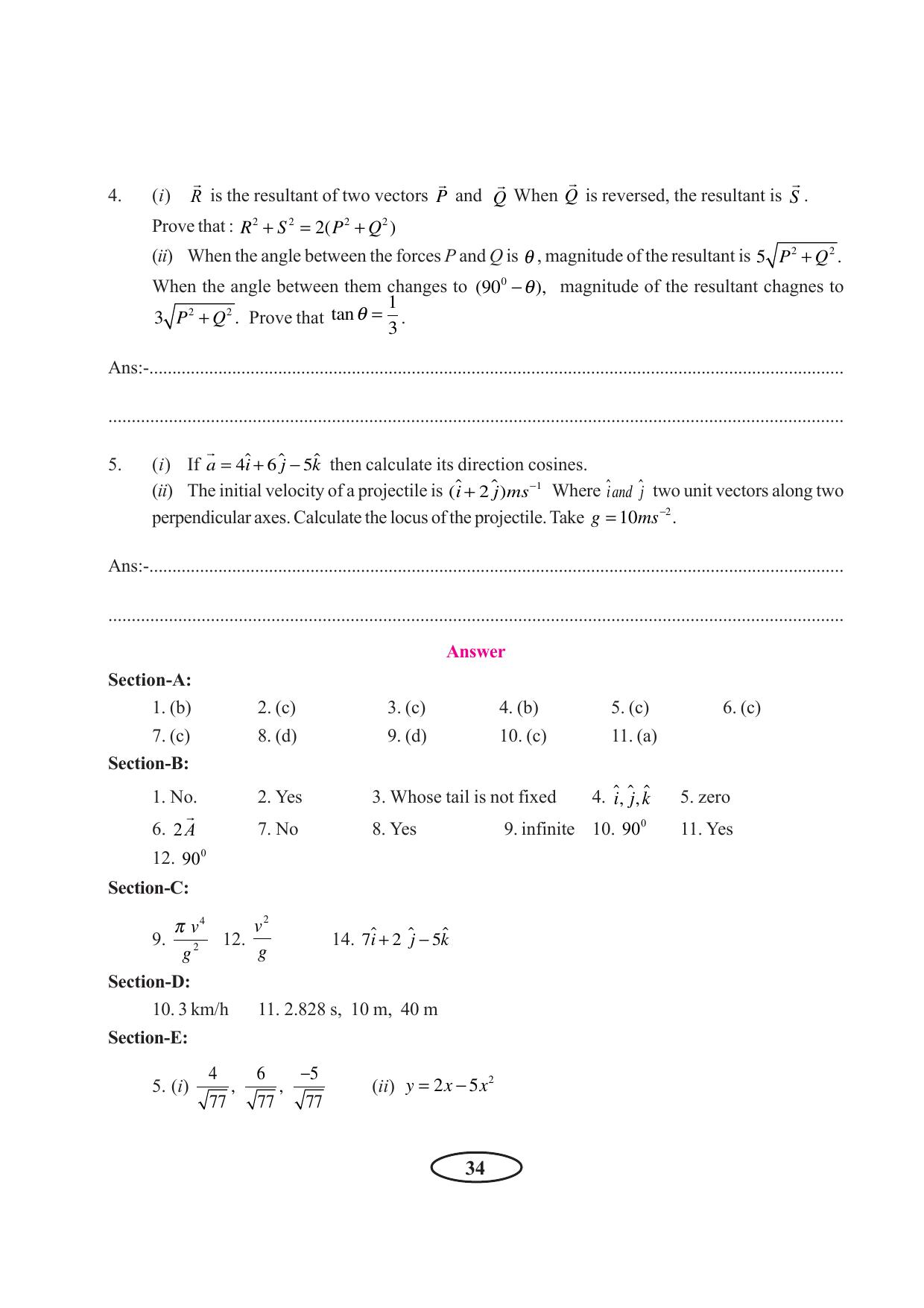 Tripura Board Class 11 Physics English Version Workbooks - Page 40