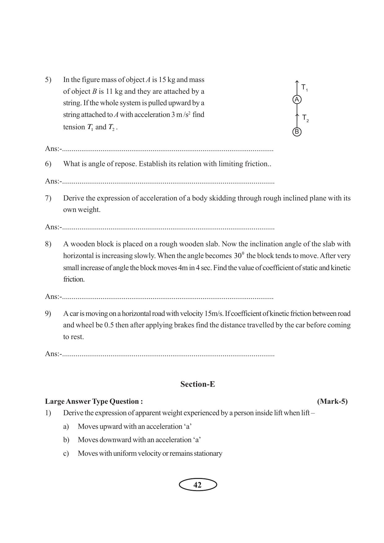 Tripura Board Class 11 Physics English Version Workbooks - Page 48