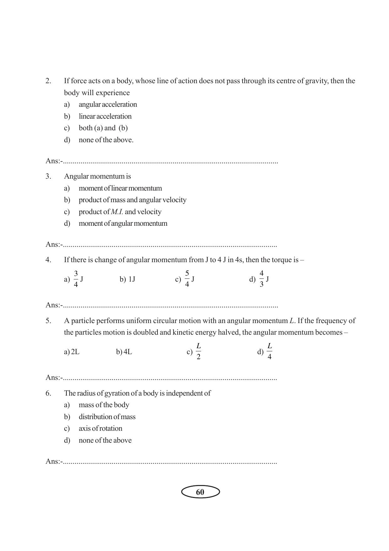 Tripura Board Class 11 Physics English Version Workbooks - Page 66