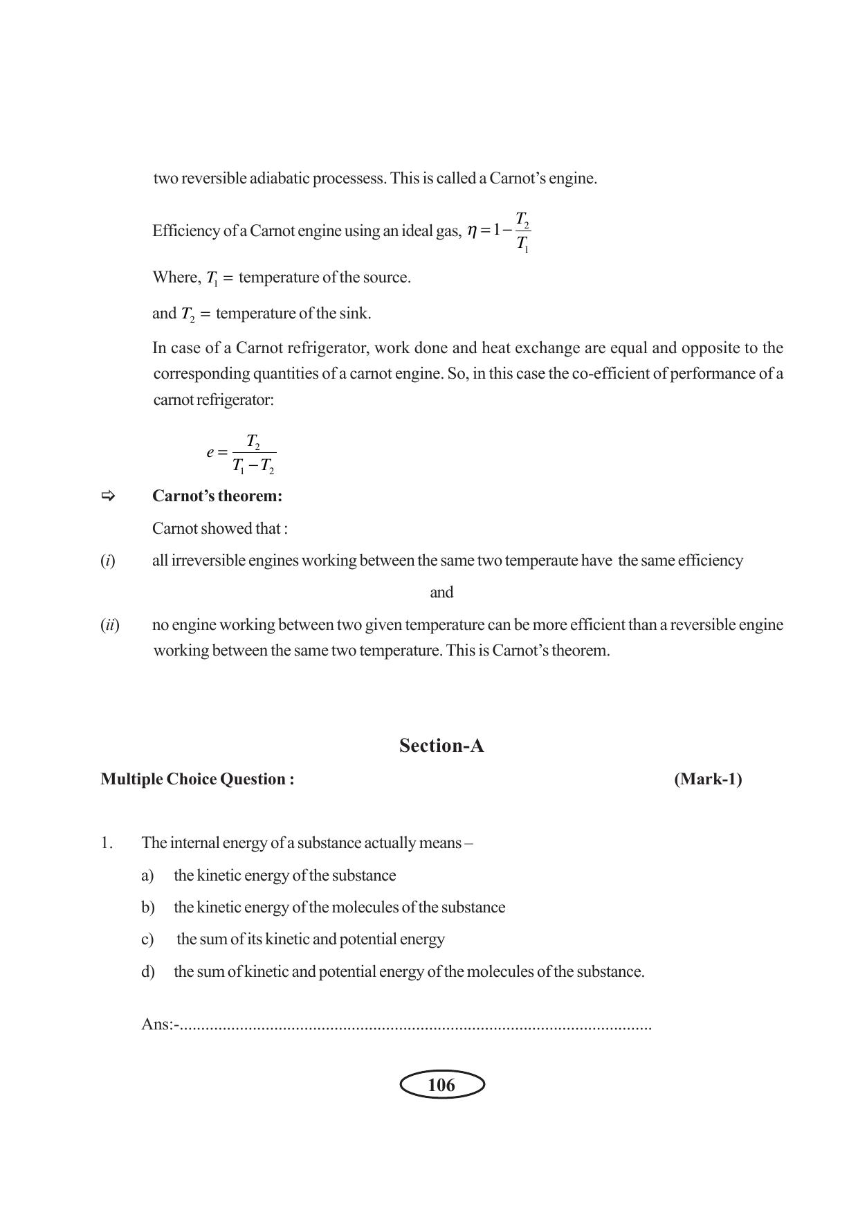 Tripura Board Class 11 Physics English Version Workbooks - Page 112