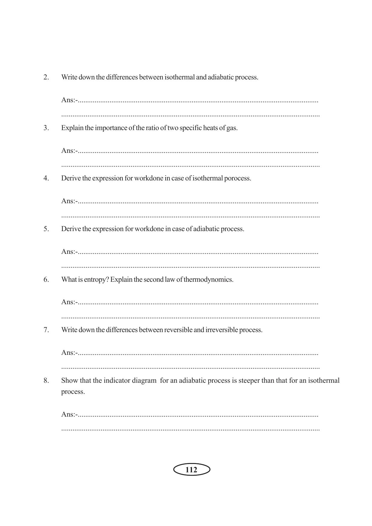Tripura Board Class 11 Physics English Version Workbooks - Page 118